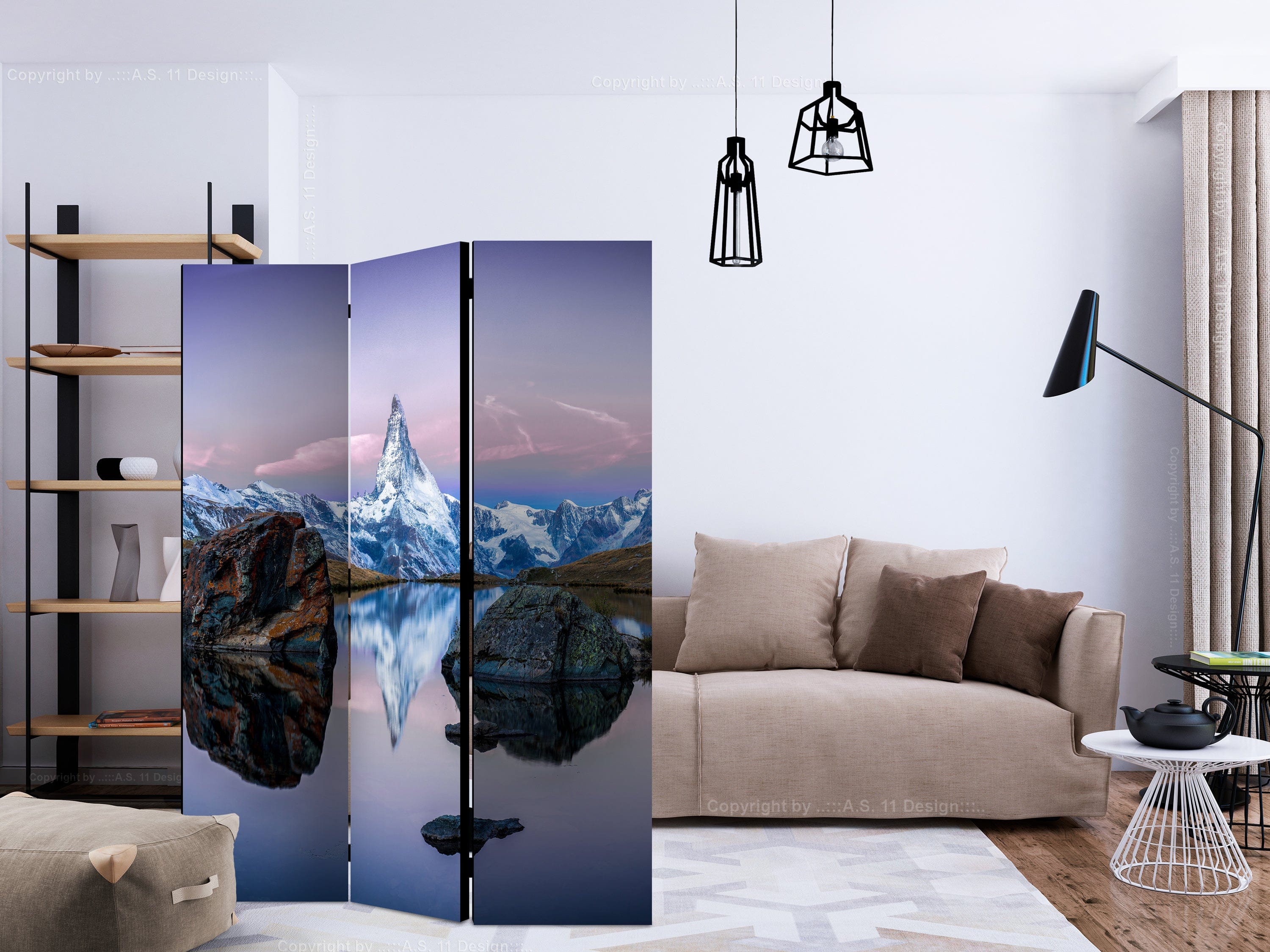 Aizslietnis 3-daļīgs - Vientuļais kalns (135x172cm) 135x172 cm Home Trends
