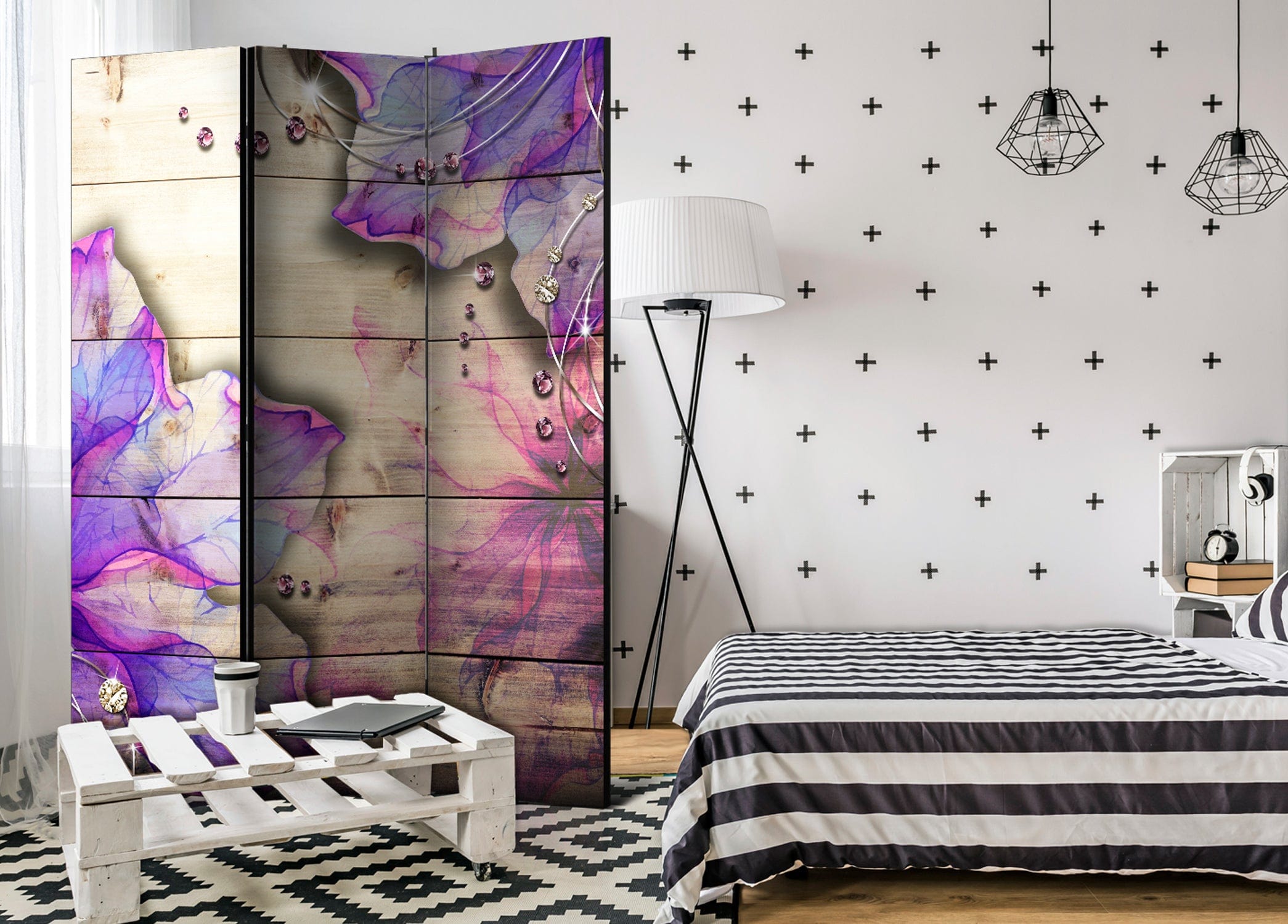 Aizslietnis 3-daļīgs - Violeta atmiņa (135x172cm) 135x172 cm Home Trends
