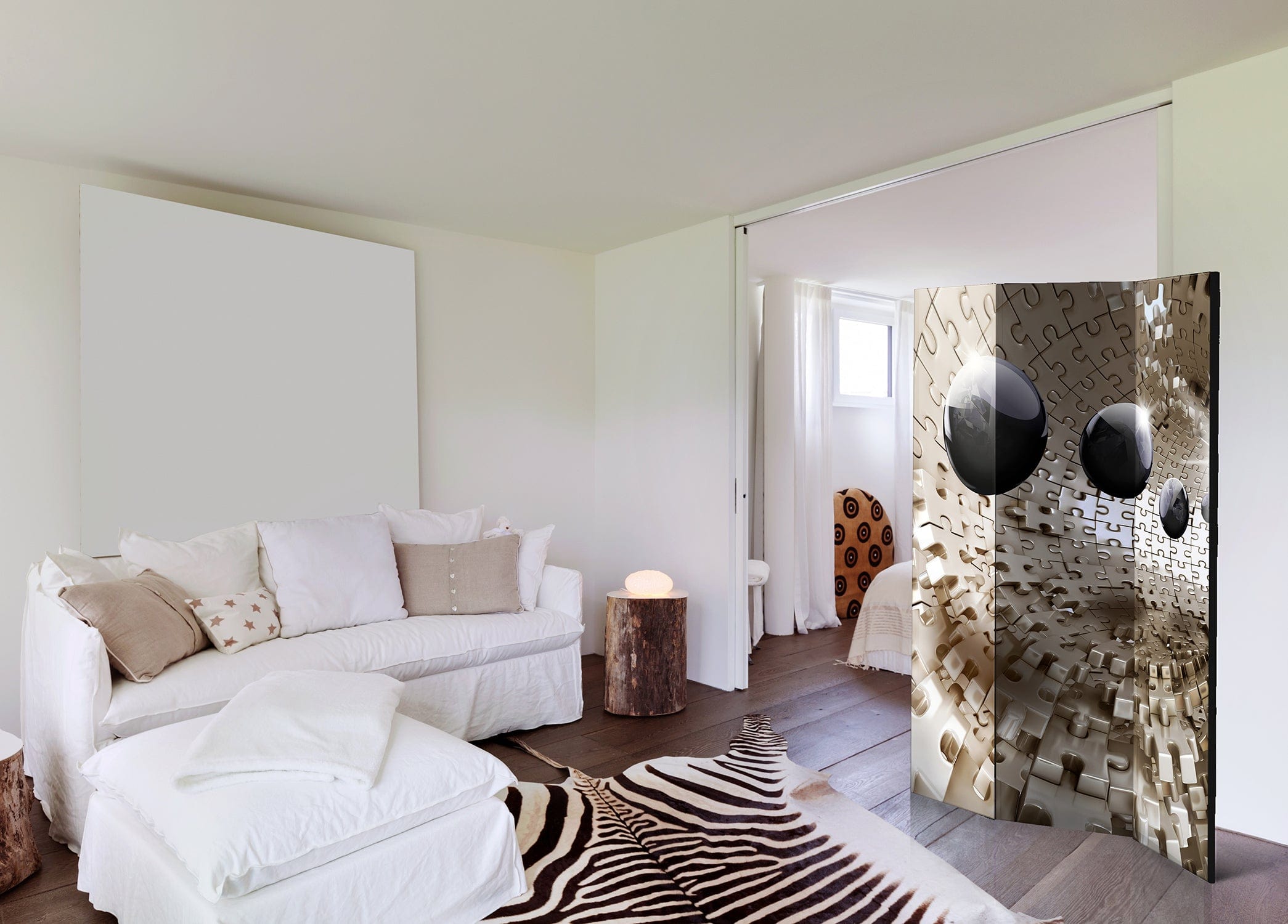 Aizslietnis 3-daļīgs - Zelta puzle (135x172cm) 135x172 cm Home Trends