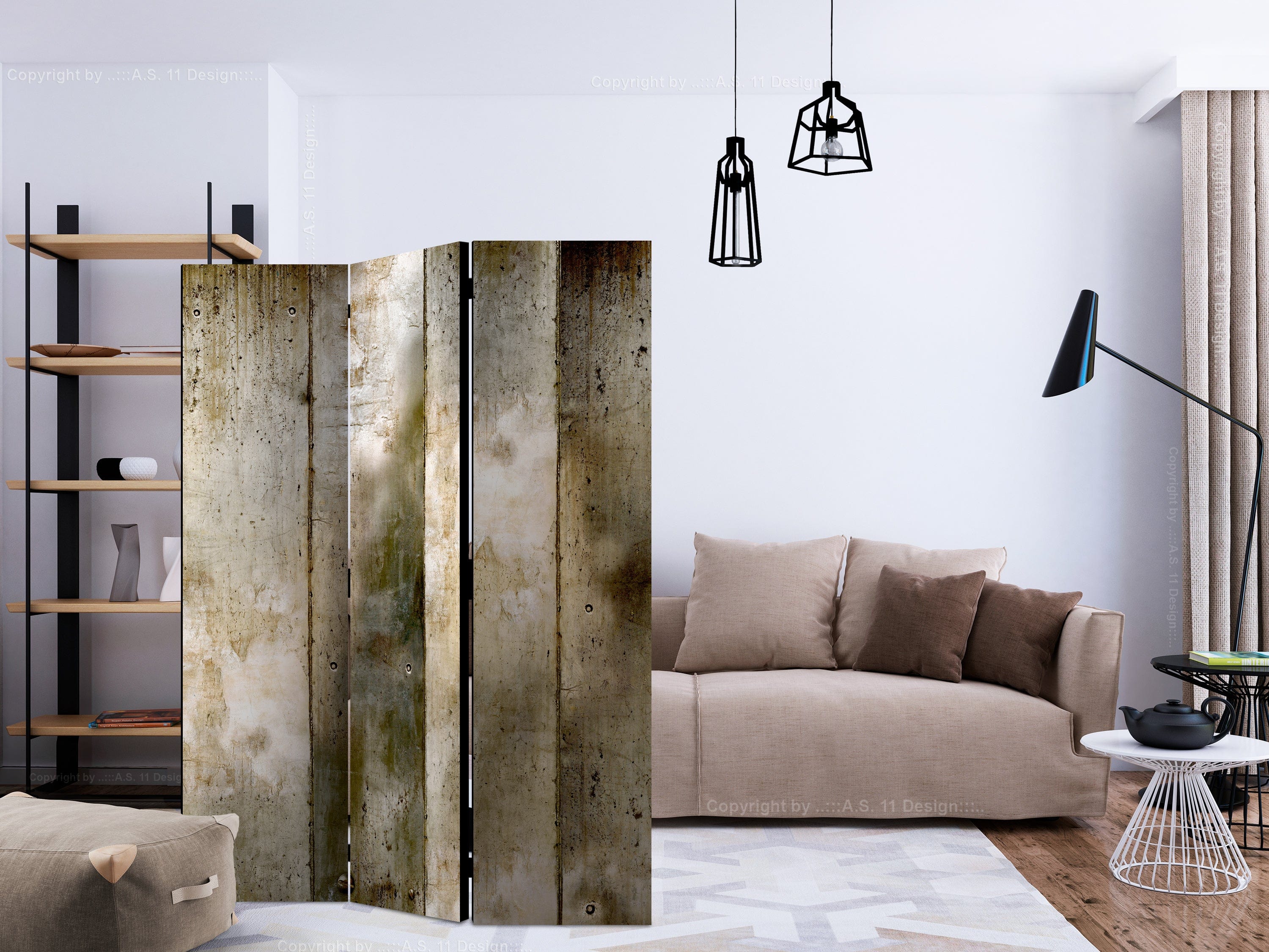 Aizslietnis 3-daļīgs - Zelta svītras (135x172cm) 135x172 cm Home Trends
