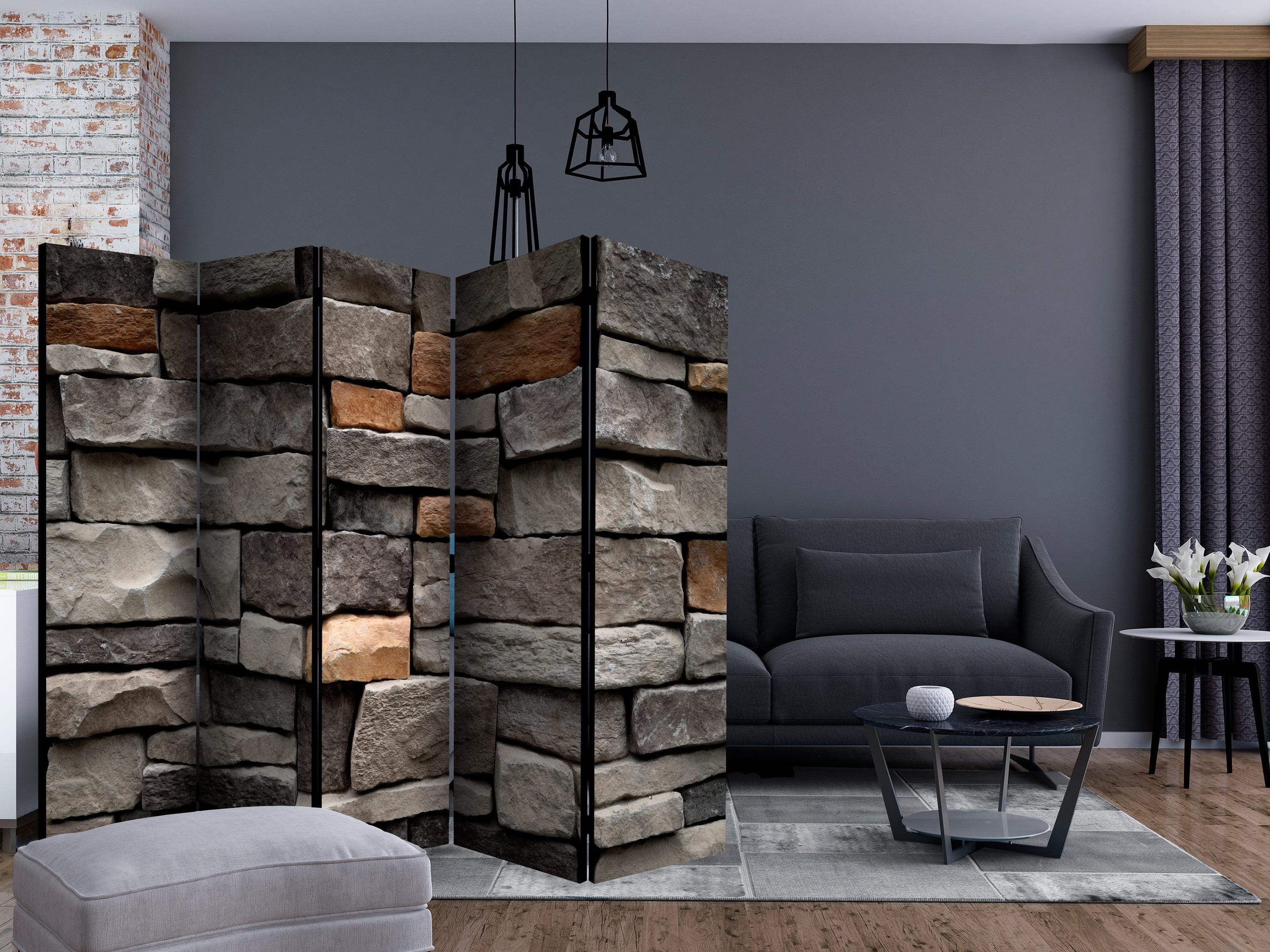 Aizslietnis 5-daļīgs - Akmens cietoksnis (225x172cm) 225x172 cm Home Trends