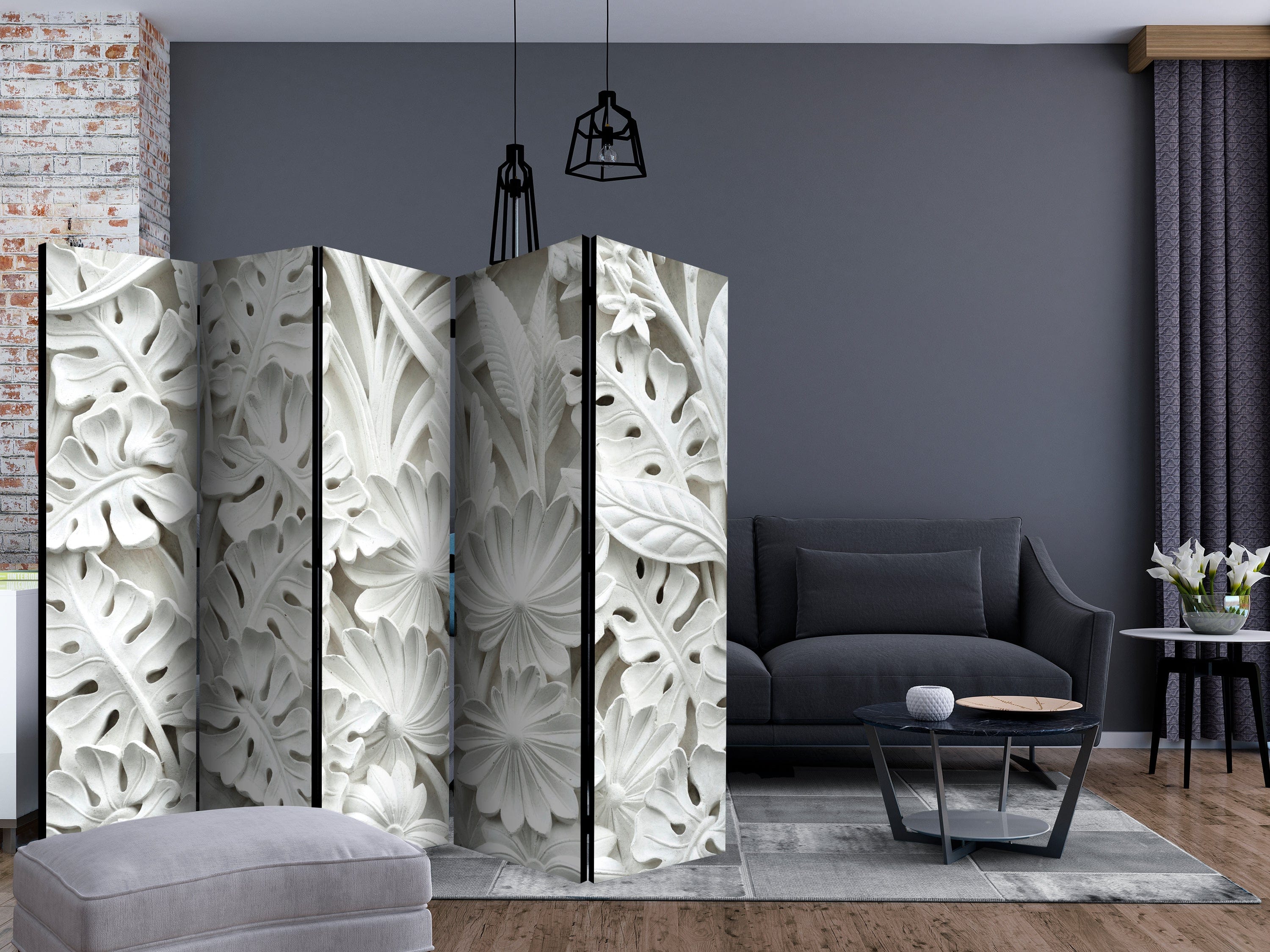 Aizslietnis 5-daļīgs - Alabastra dārzs 2. versija (225x172cm) 225x172 cm Home Trends