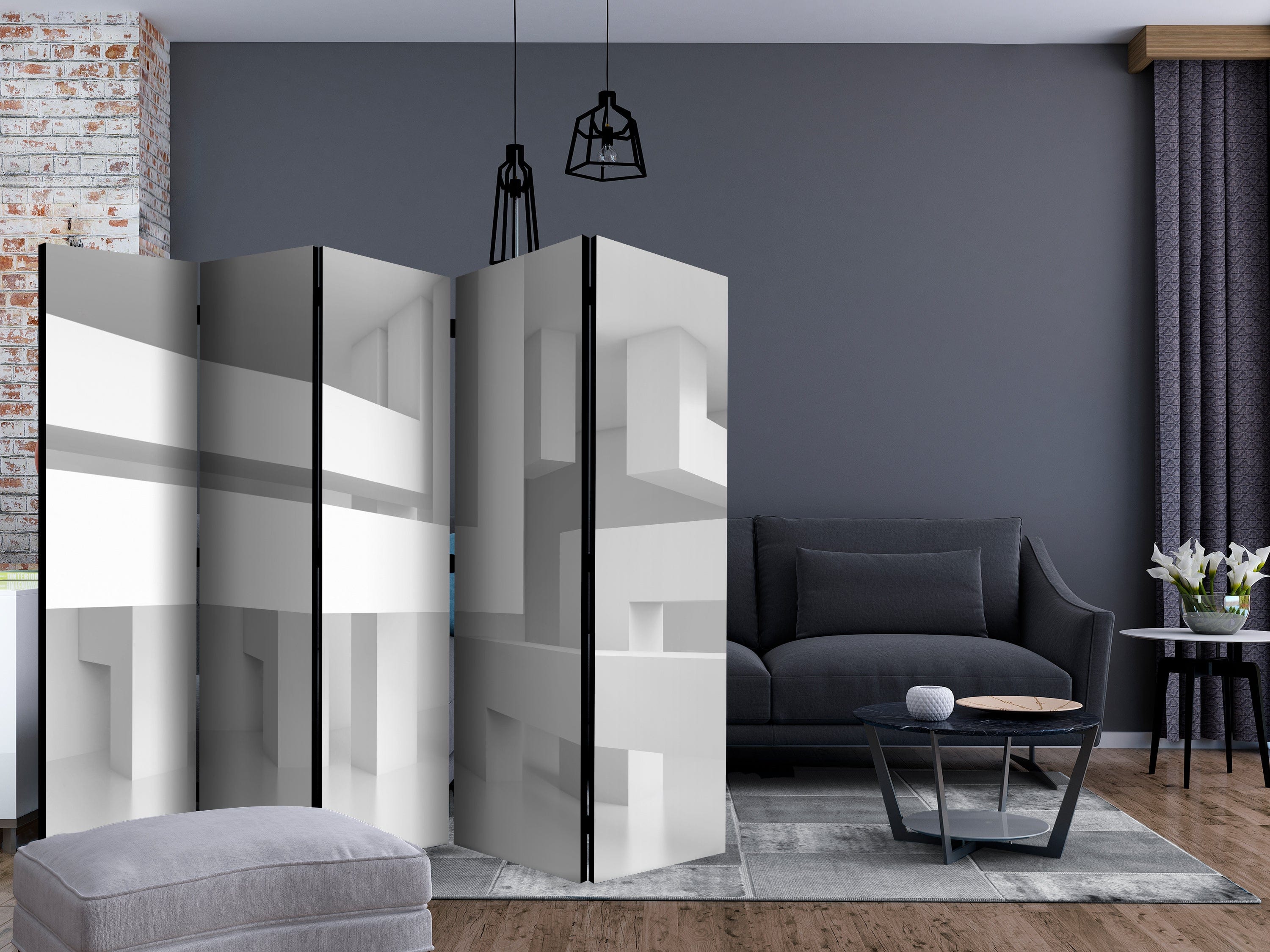 Aizslietnis 5-daļīgs - Alabastra labirints (225x172cm) 225x172 cm Home Trends