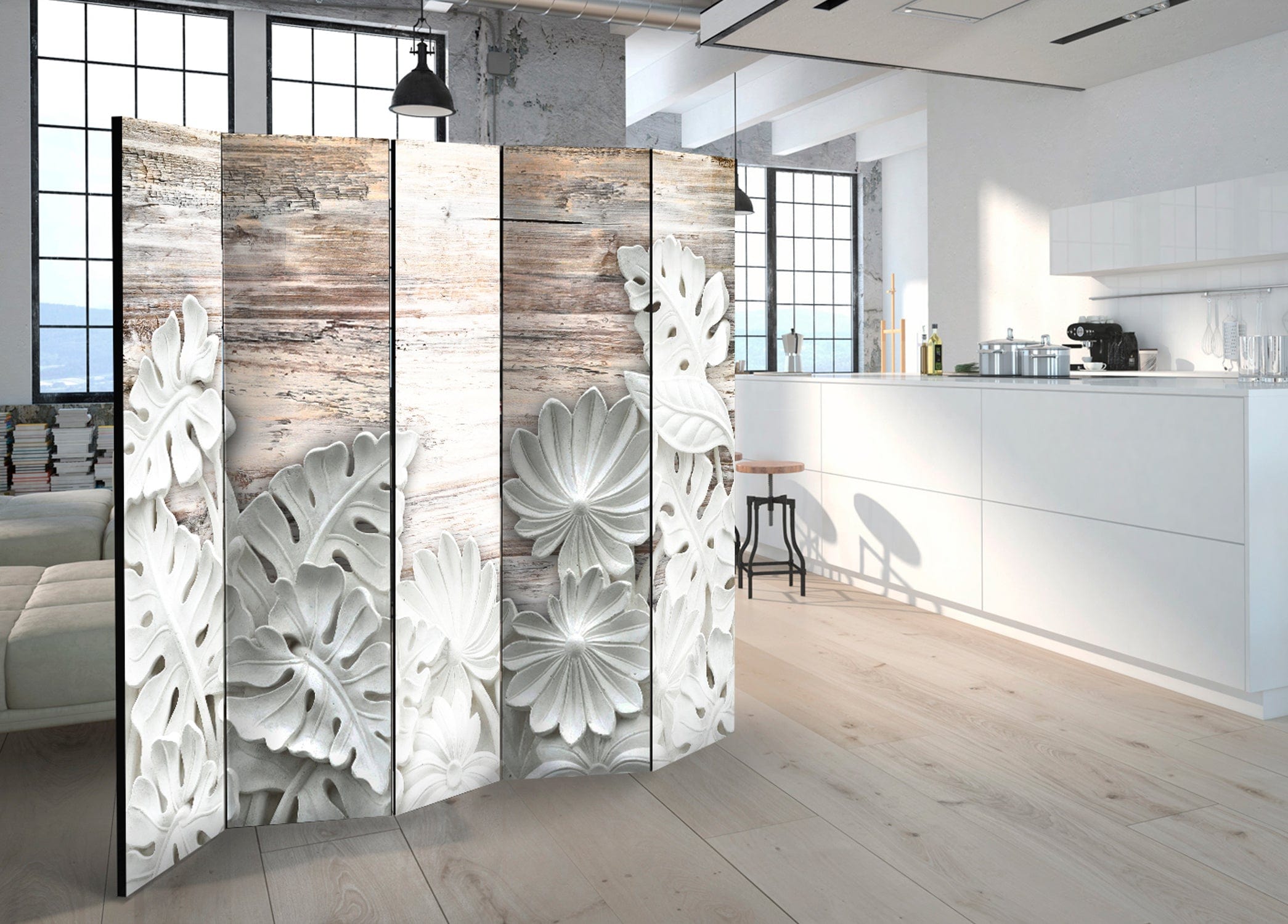 Aizslietnis 5-daļīgs - Alabastrine birzs (225x172cm) 225x172 cm Home Trends