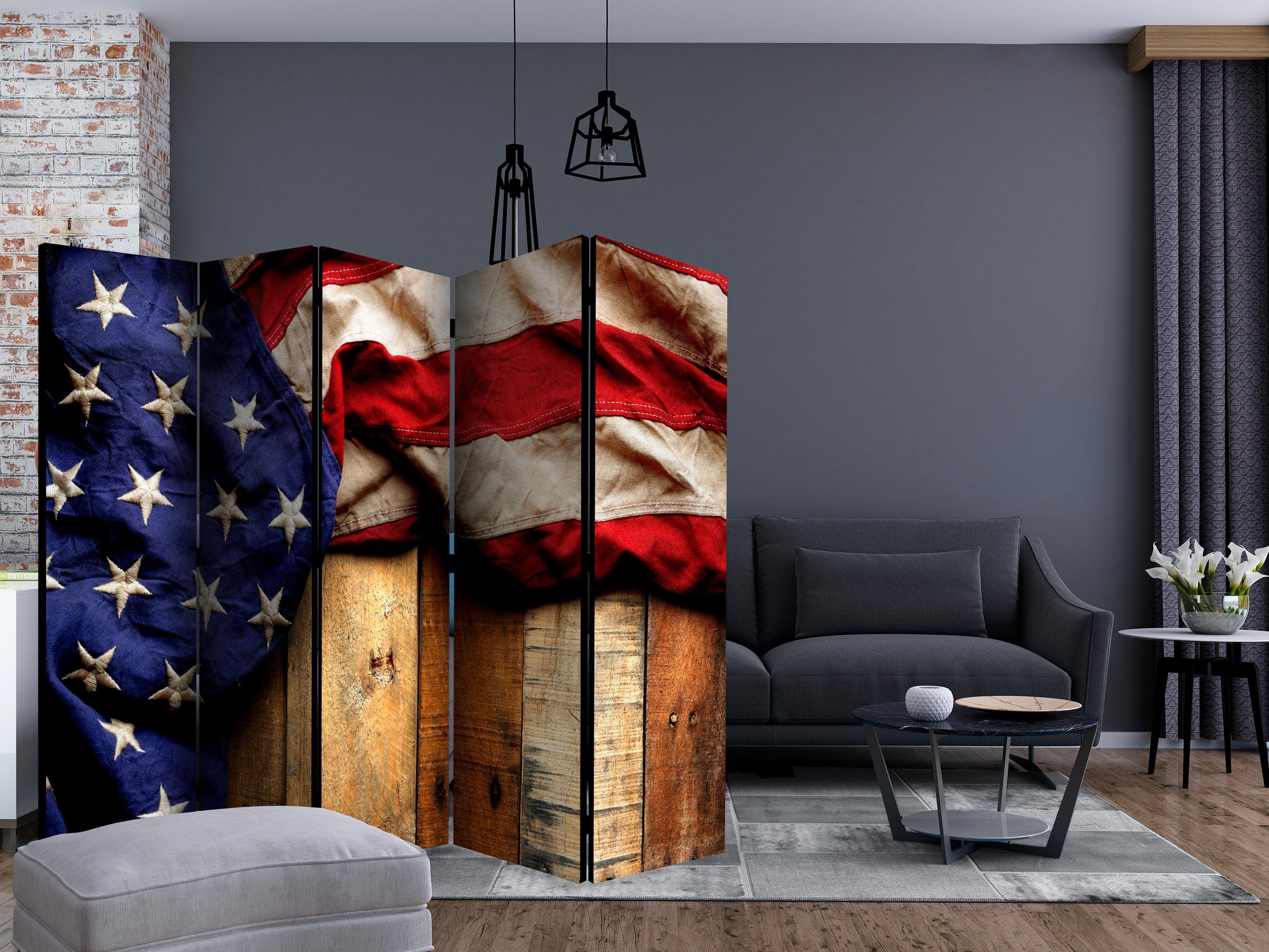 Aizslietnis 5-daļīgs - Amerikāņu stils (225x172cm) 225x172 cm Home Trends