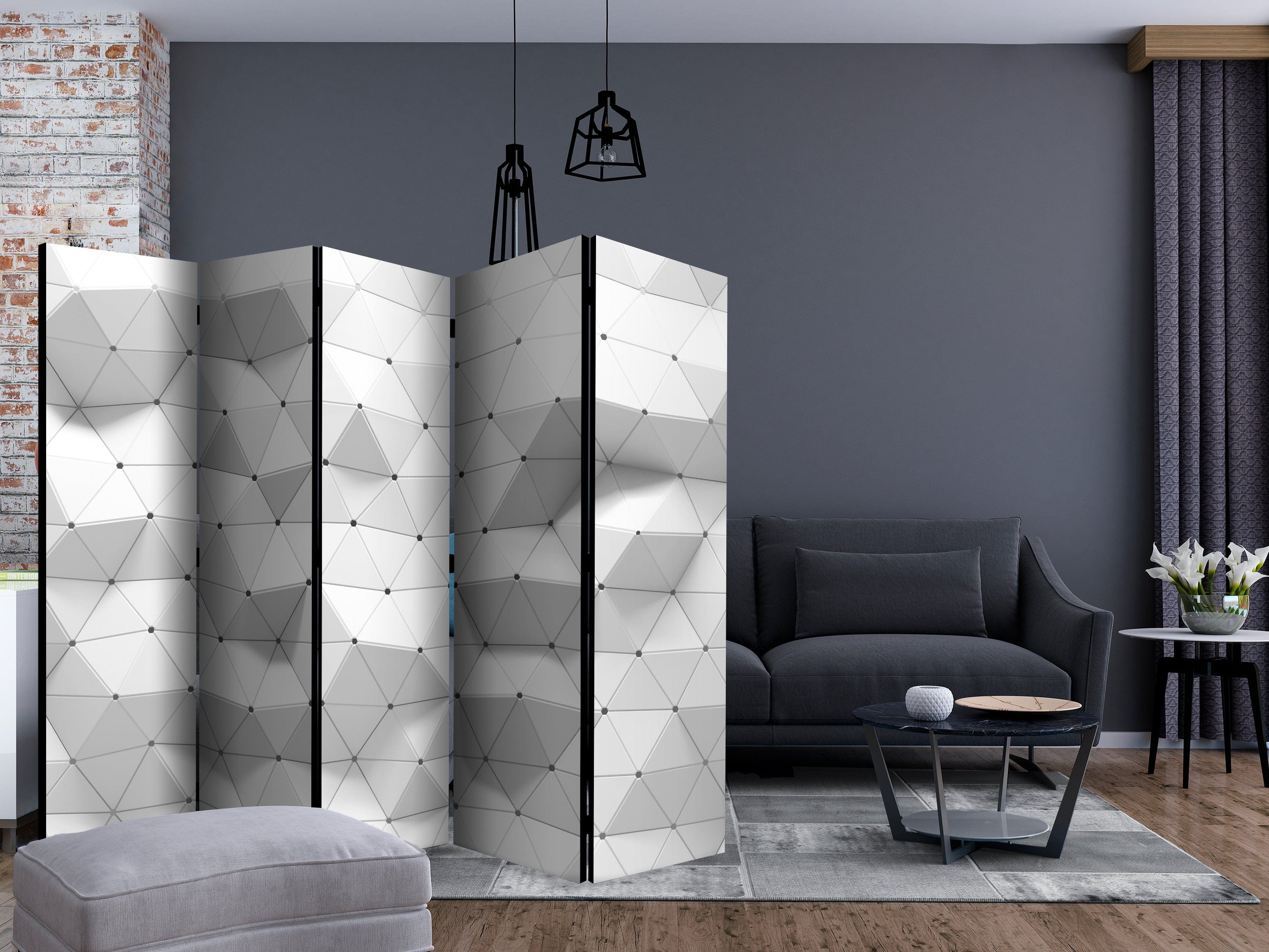 Aizslietnis 5-daļīgs - Apbrīnojama simetrija (225x172cm) 225x172 cm Home Trends