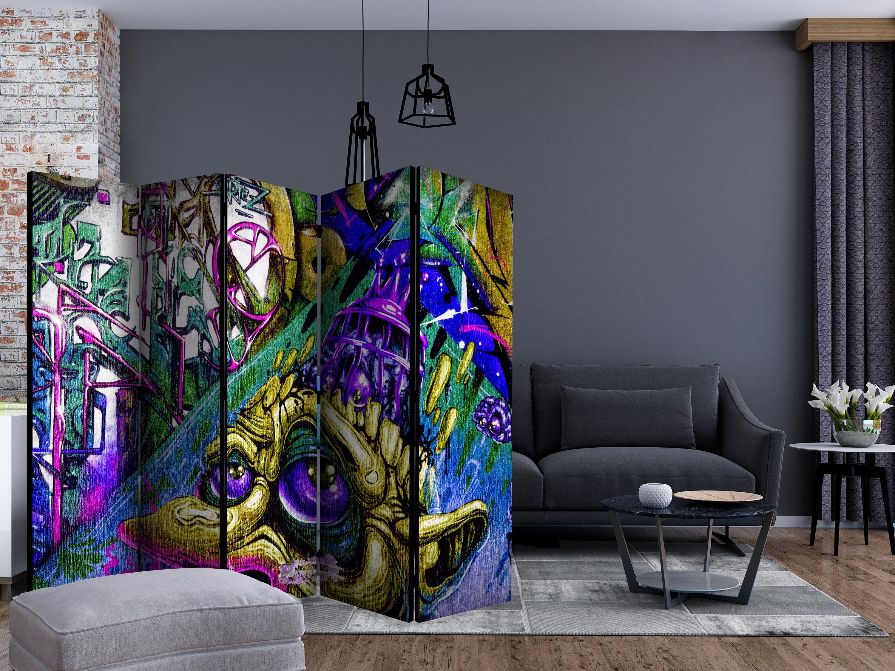 Aizslietnis 5-daļīgs - Goblīnu pilsēta (225x172cm) 225x172 cm Home Trends