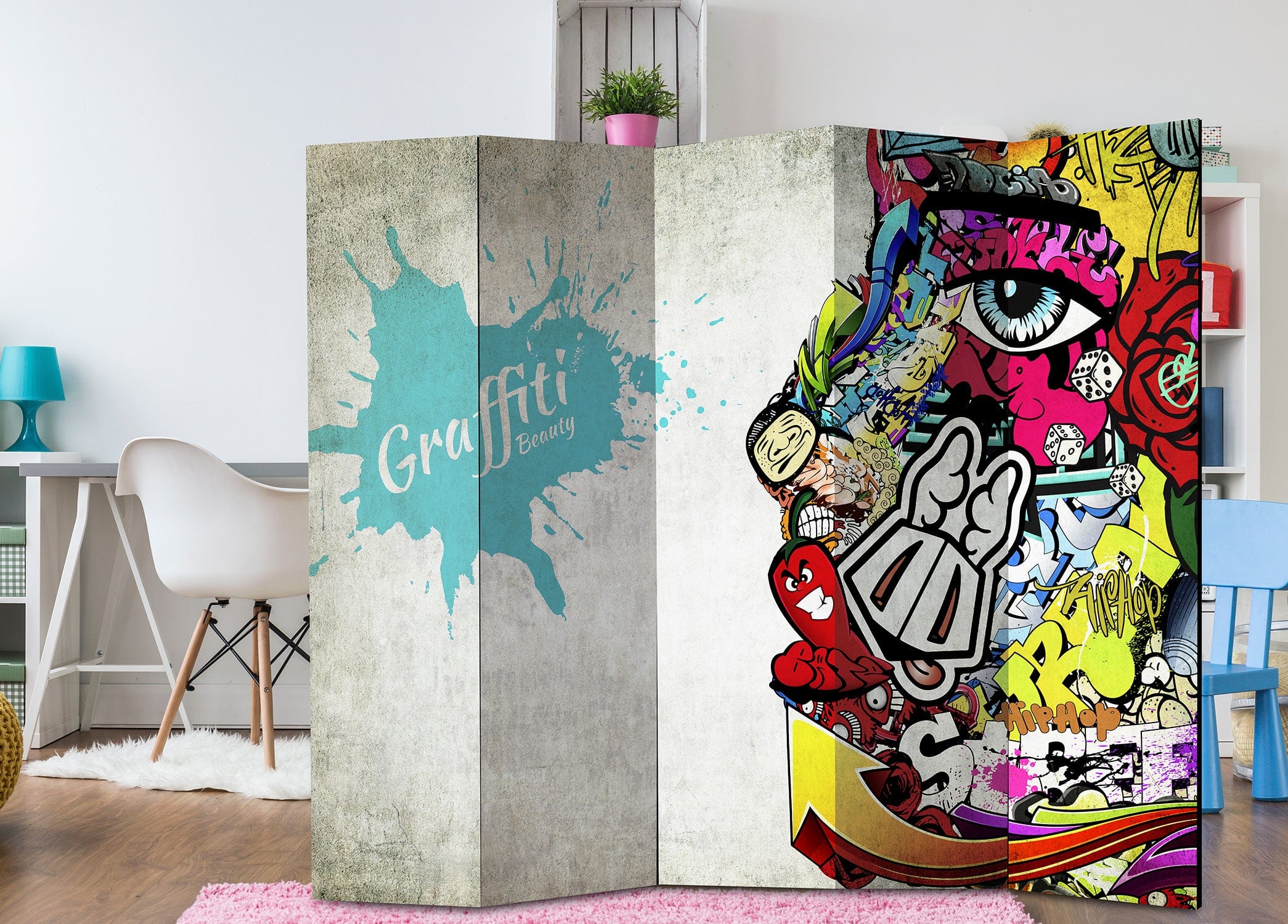 Aizslietnis 5-daļīgs - Grafiti skaistums 2. versija (225x172cm) 225x172 cm Home Trends