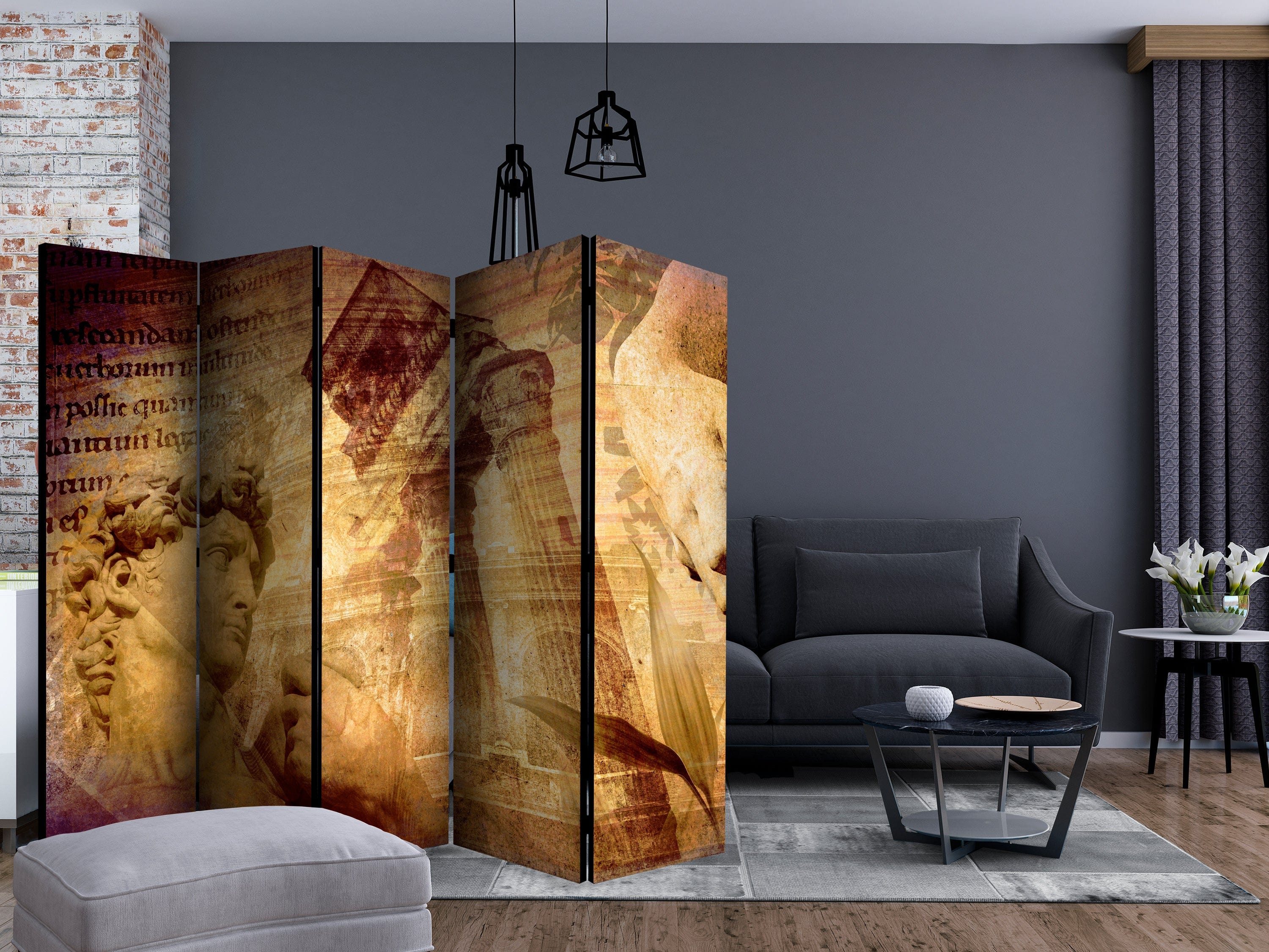 Aizslietnis 5-daļīgs - Grieķu sapņu sala 2. versija (225x172cm) Home Trends