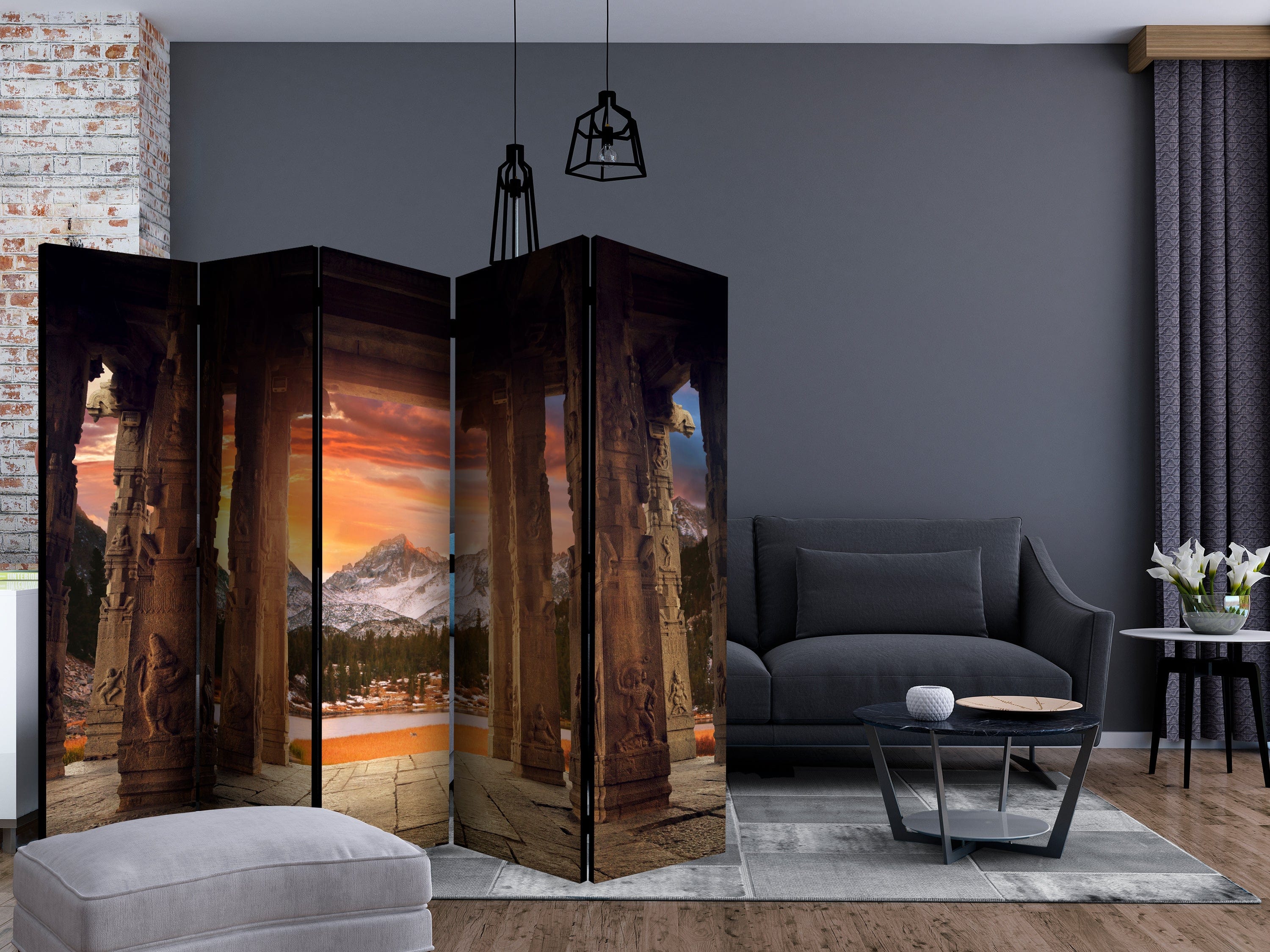 Aizslietnis 5-daļīgs - Klinšu tempļu taka (225x172cm) Home Trends