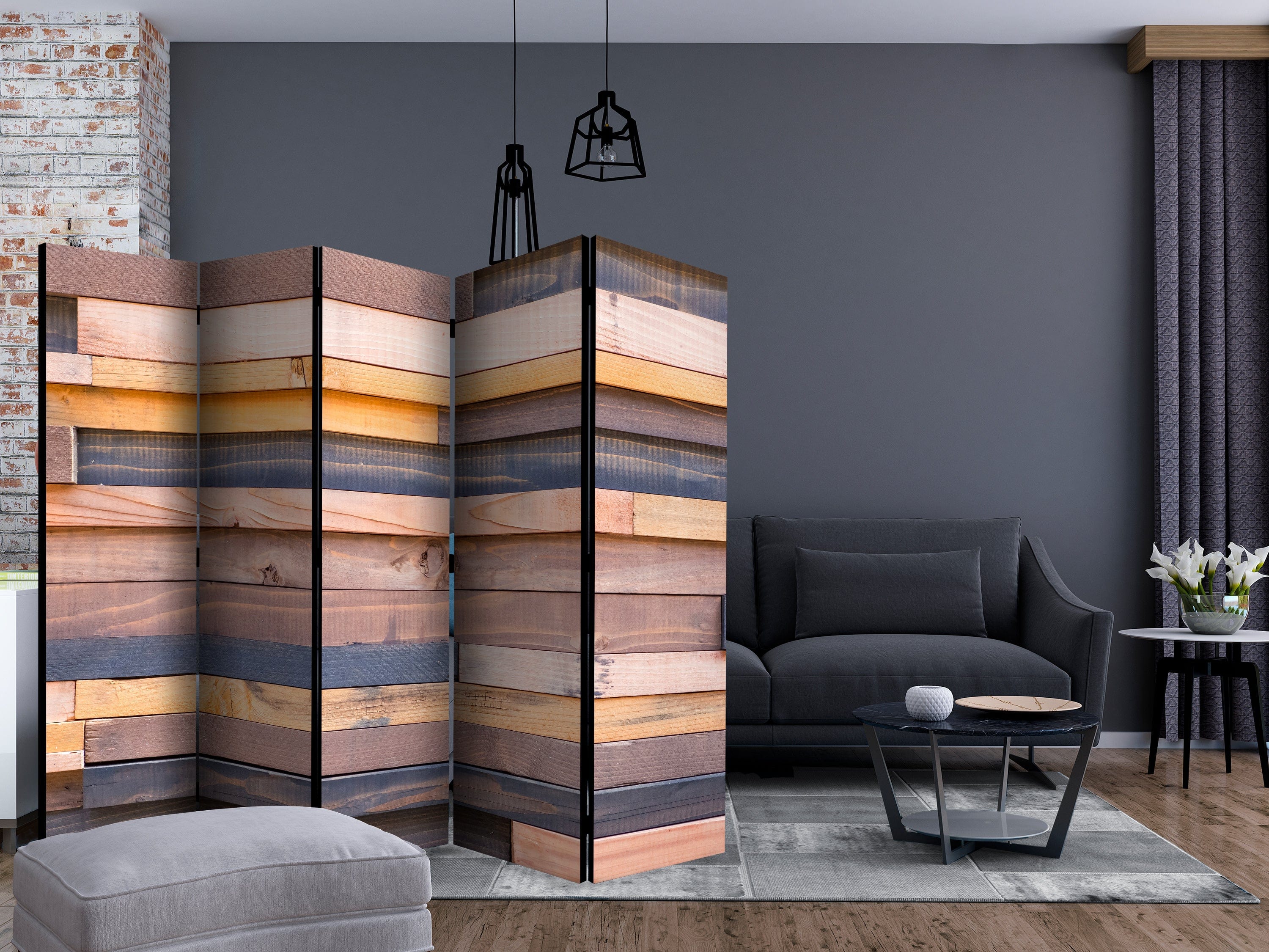 Aizslietnis 5-daļīgs - Koka pils (225x172cm) Home Trends