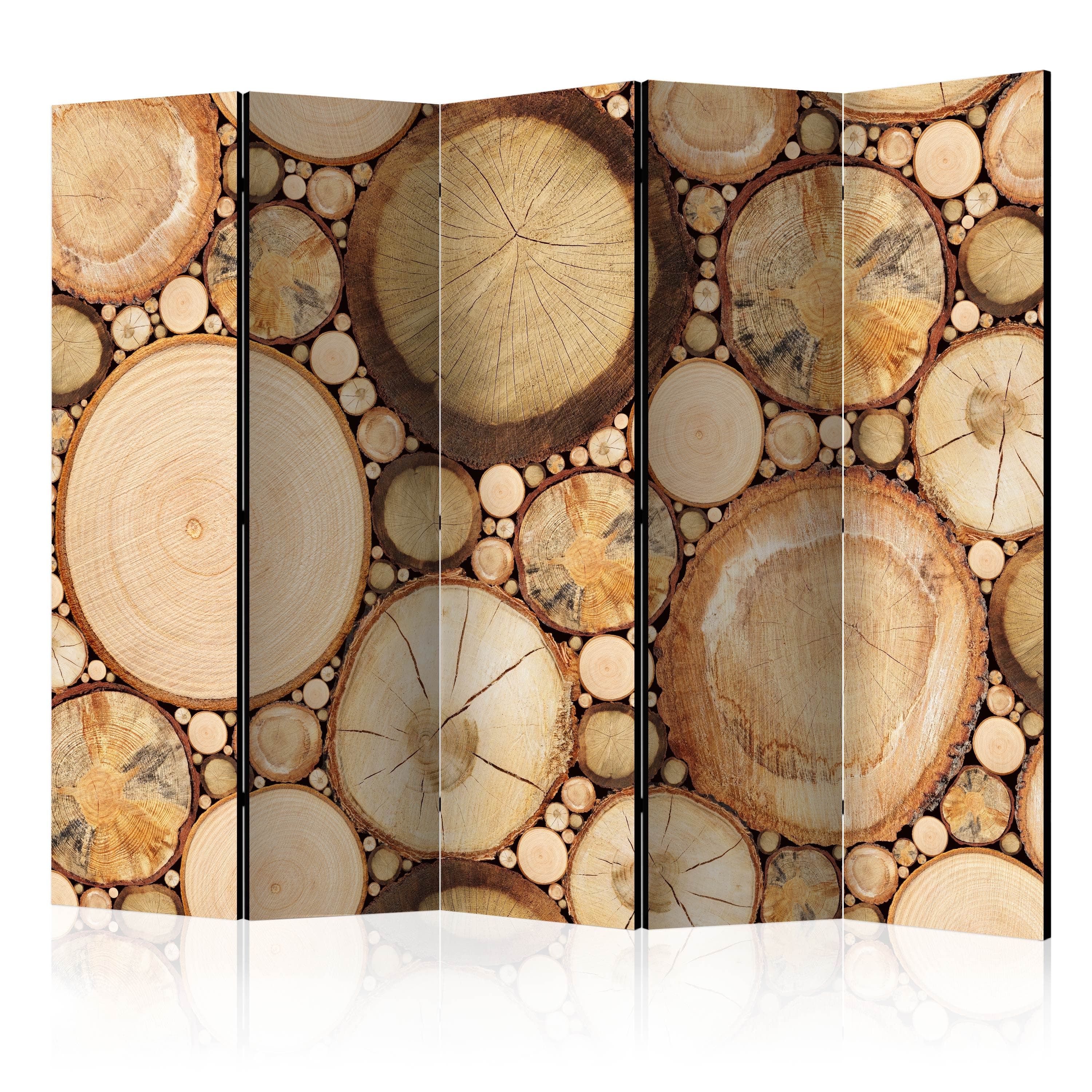 Aizslietnis 5-daļīgs - Koka struktūra 2. versija (225x172cm) Home Trends
