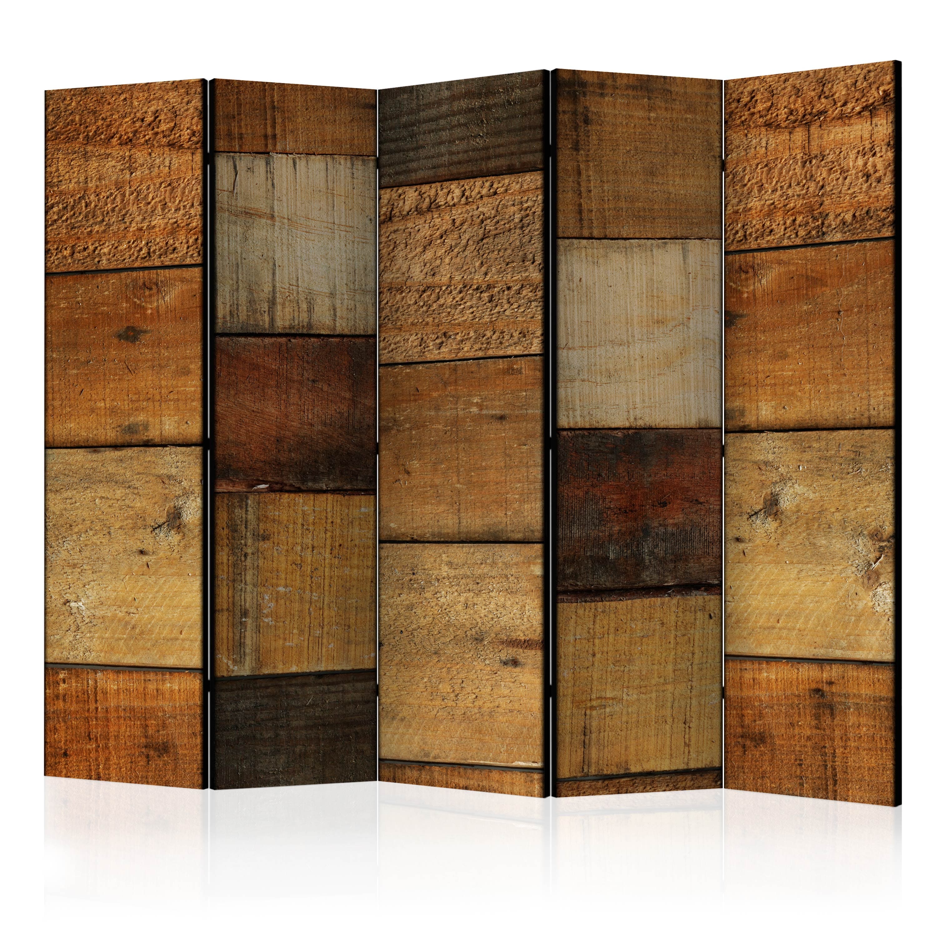 Aizslietnis 5-daļīgs - Koka tekstūras (225x172cm) Home Trends
