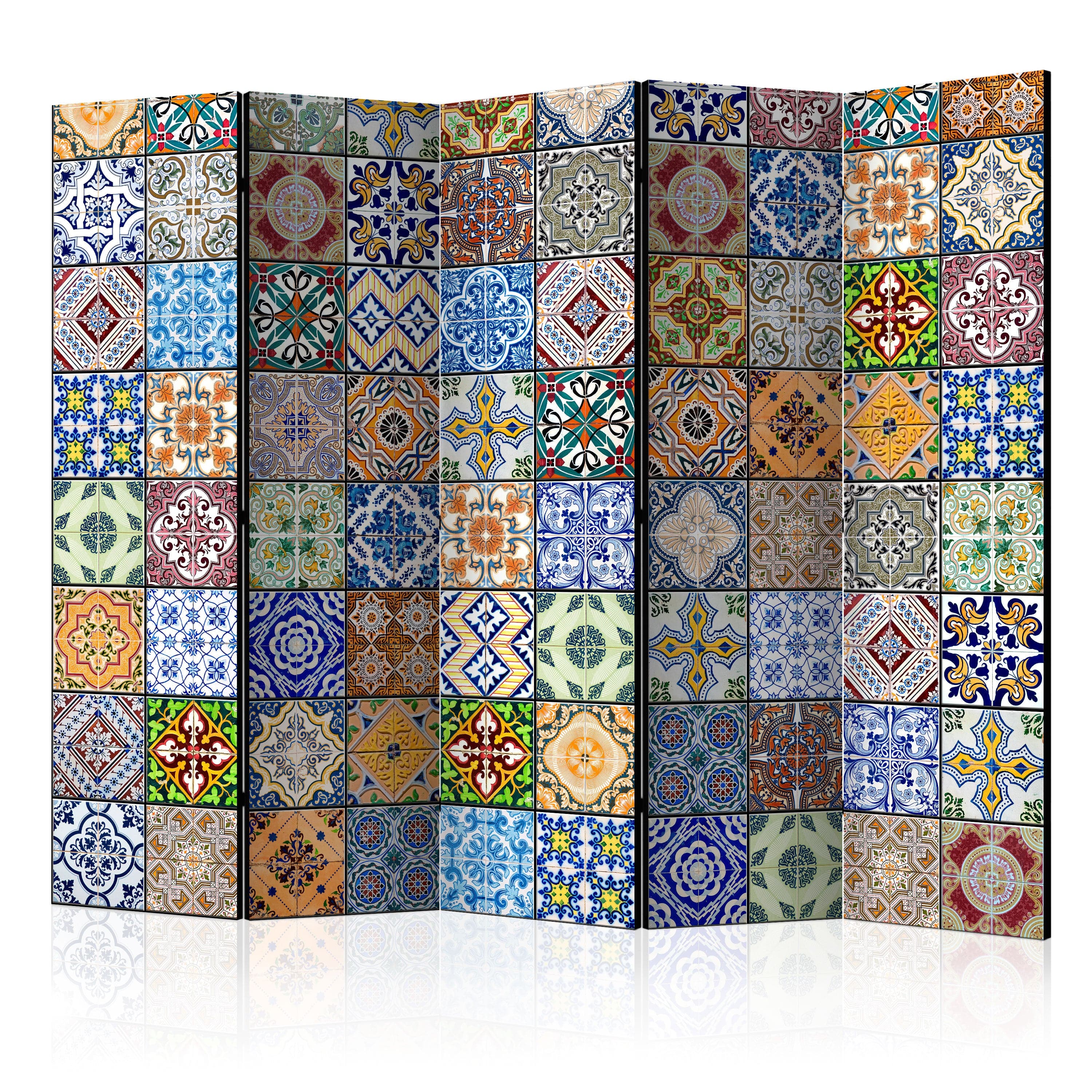 Aizslietnis 5-daļīgs - Krāsaina mozaīka (225x172cm) 225x172 cm Home Trends