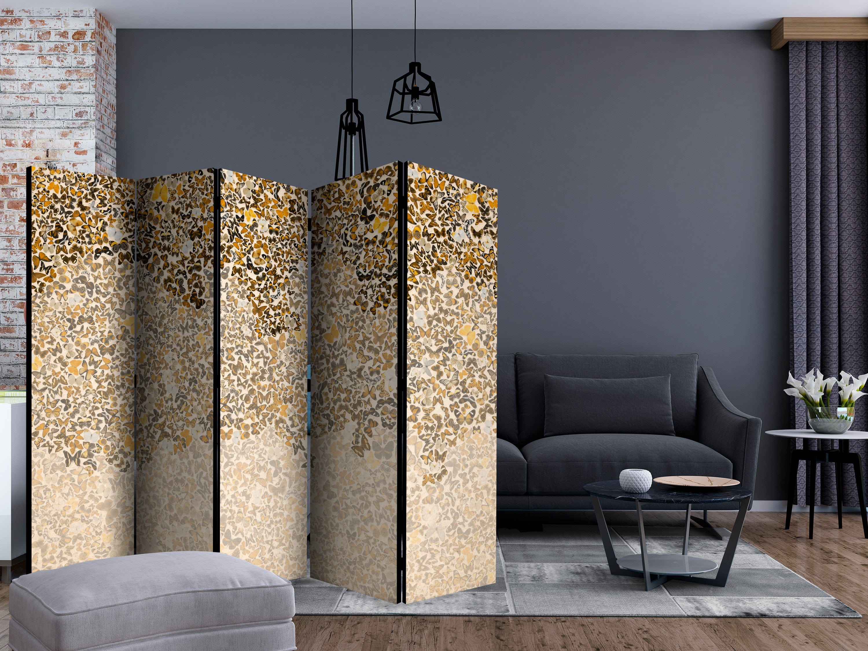 Aizslietnis 5-daļīgs - Māksla un tauriņi (225x172cm) Home Trends