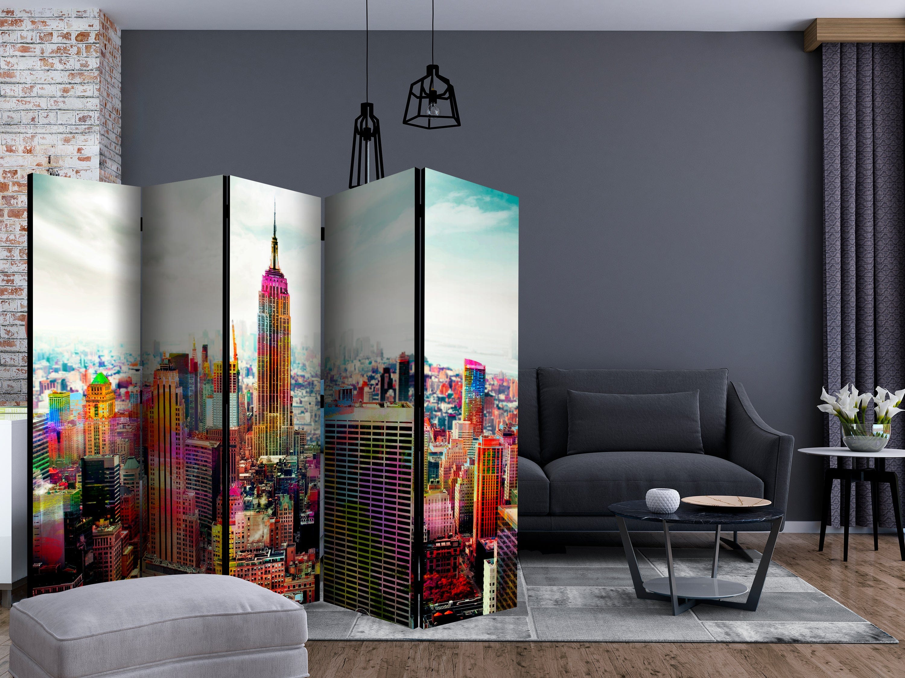Aizslietnis 5-daļīgs - Ņujorkas krāsas (225x172cm) Home Trends