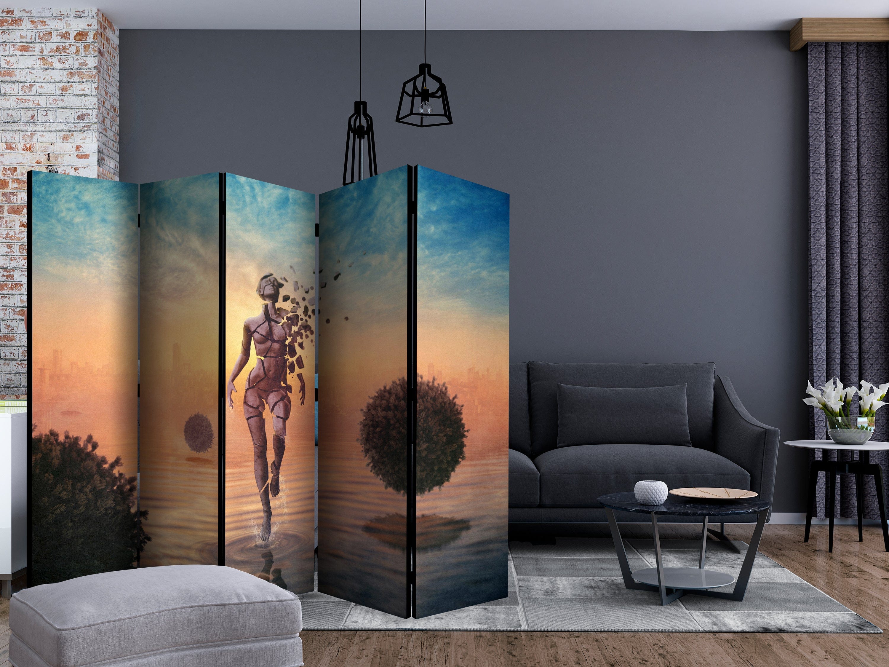 Aizslietnis 5-daļīgs - Pastaiga pa ūdeni (225x172cm) 225x172 cm Home Trends