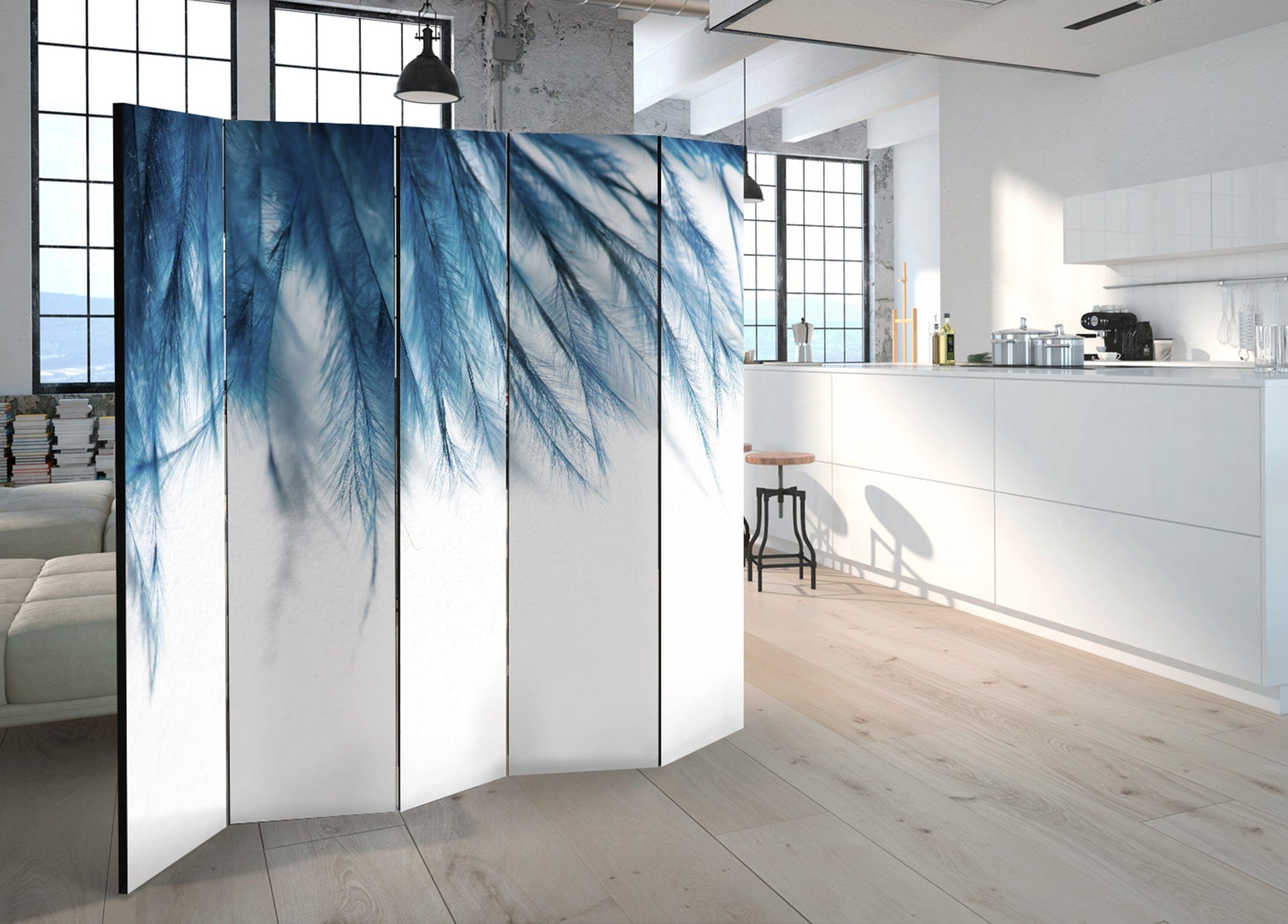 Aizslietnis 5-daļīgs - Safīra spalvas (225x172cm) Home Trends