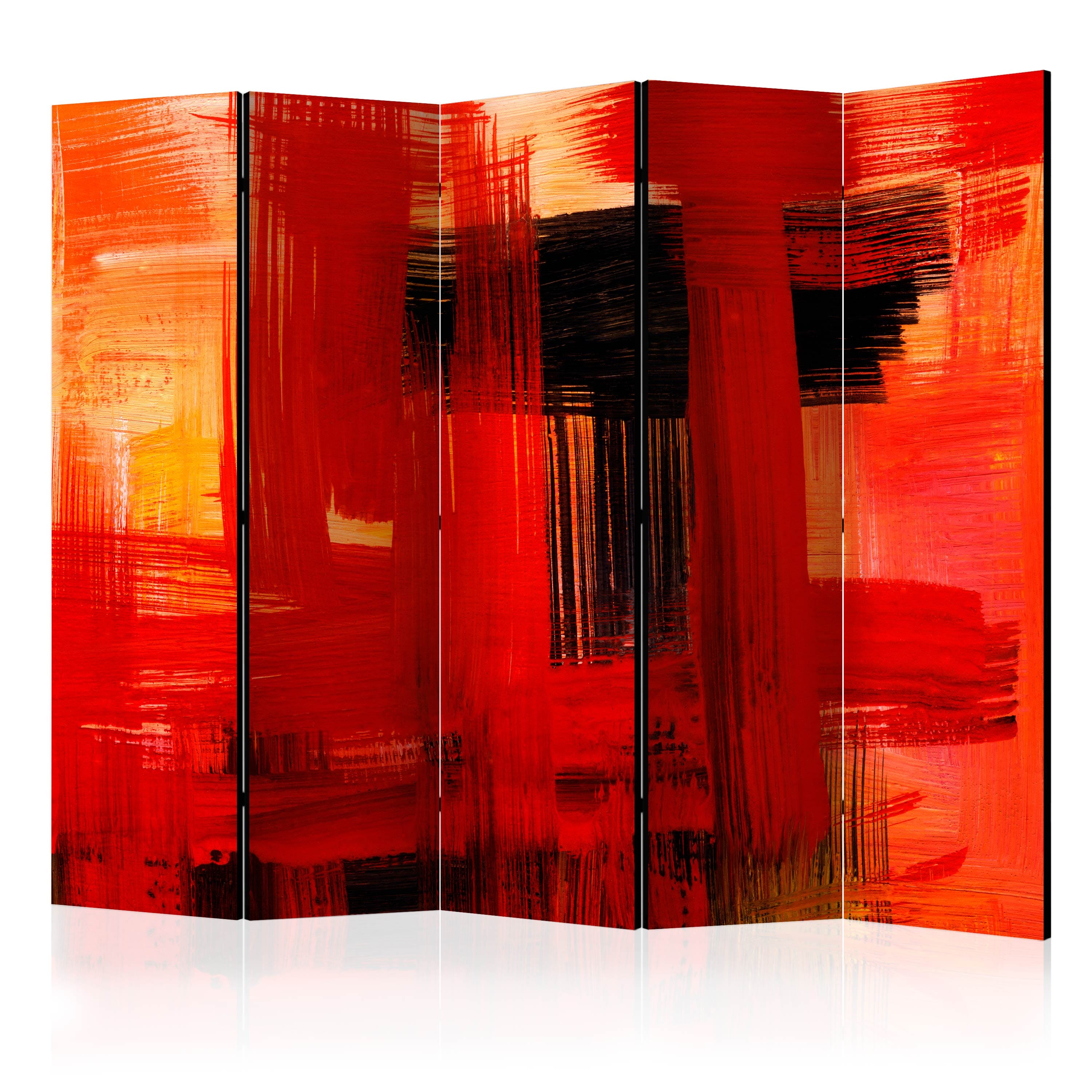 Aizslietnis 5-daļīgs - Sarkanas krāsas ekspresija (225x172cm) 225x172 cm Home Trends
