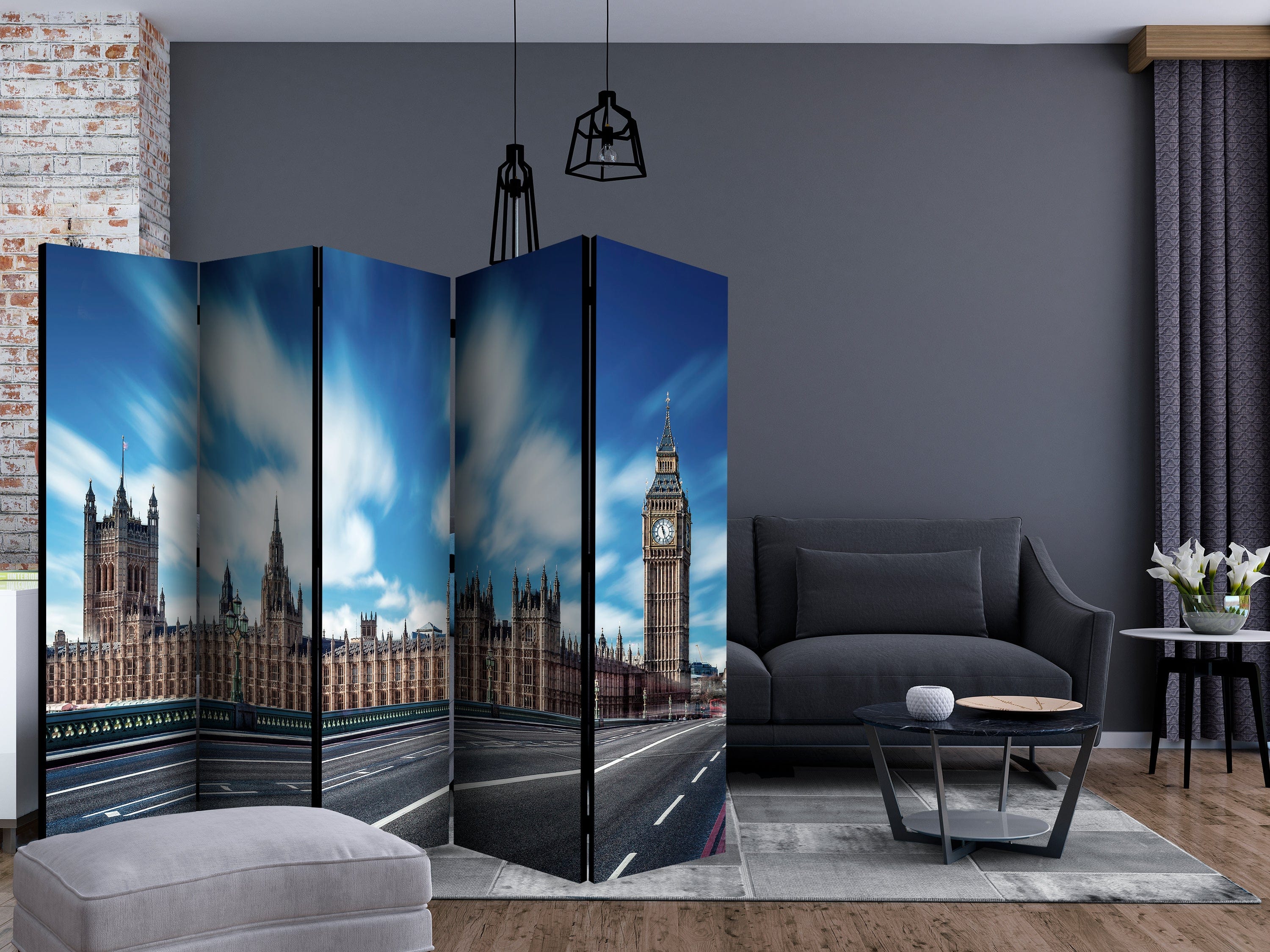 Aizslietnis 5-daļīgs - Saulainā Londona (225x172cm) Home Trends