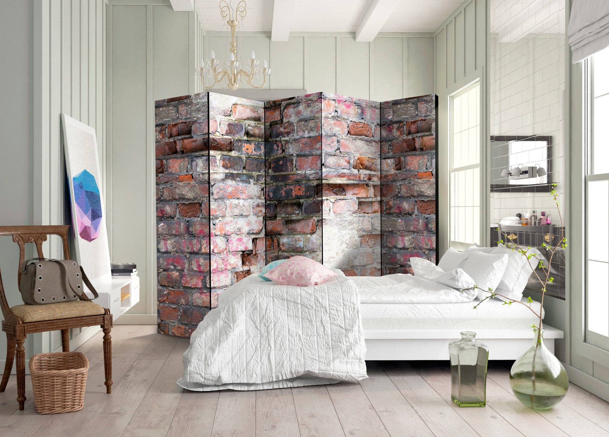Aizslietnis 5-daļīgs - Vecais mūris (225x172cm) 225x172 cm Home Trends