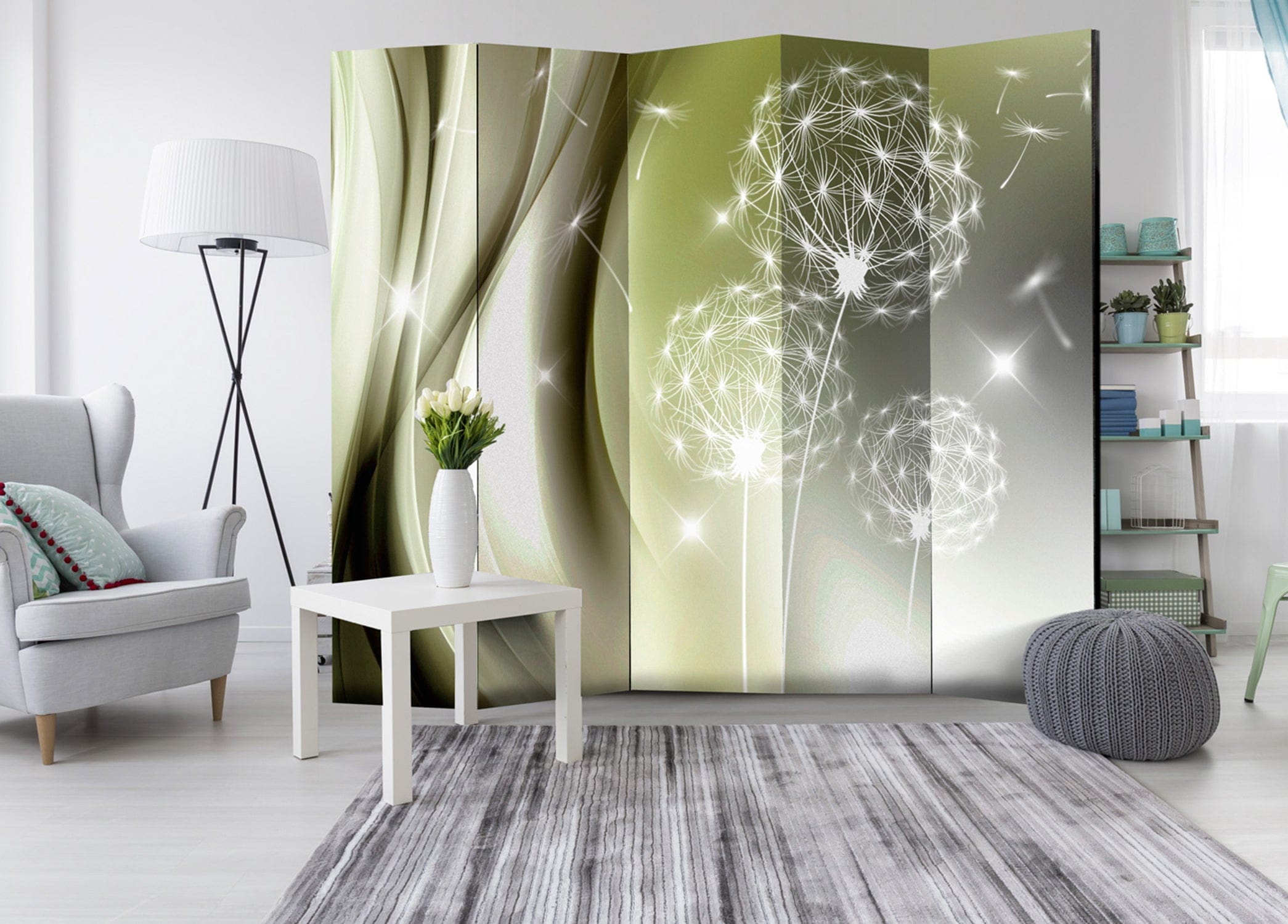 Aizslietnis 5-daļīgs - Zaļš maigums (225x172cm) Home Trends