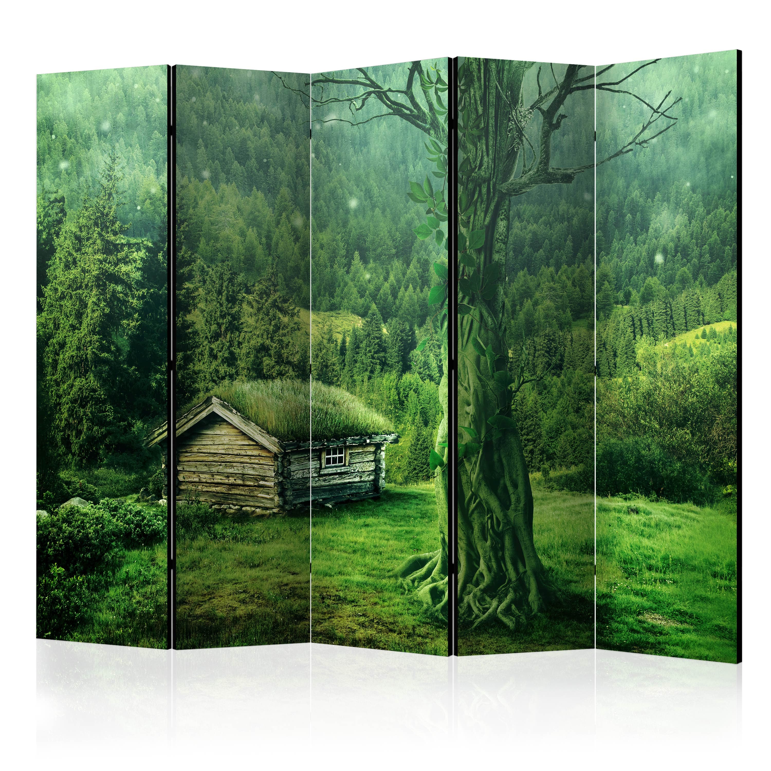 Aizslietnis 5-daļīgs - Zaļš miers (225x172cm) Home Trends