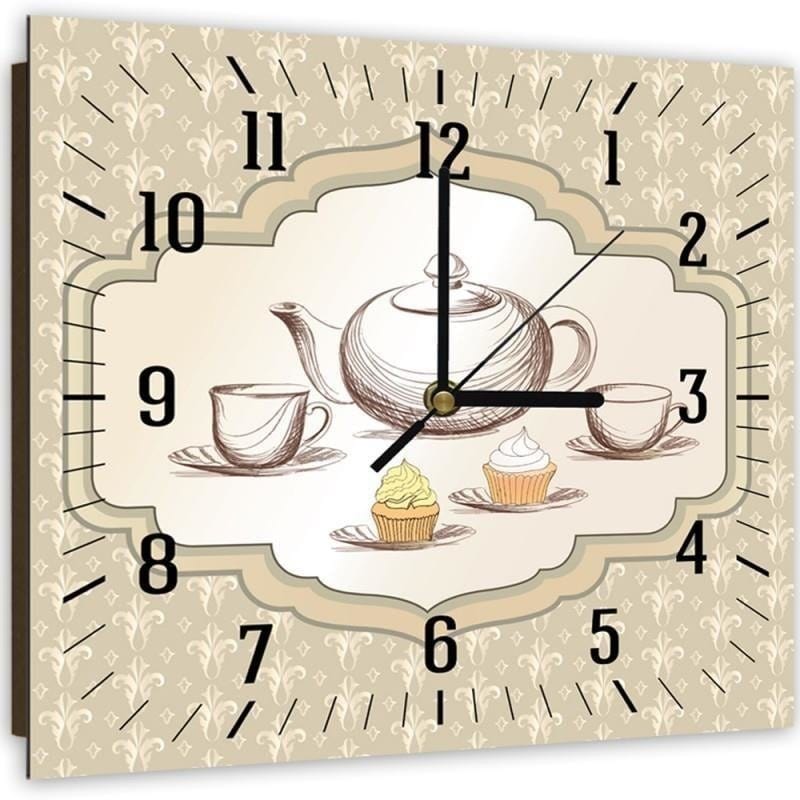 Dekoratīvais sienas pulkstenis Afternoon tea E-interjers.lv