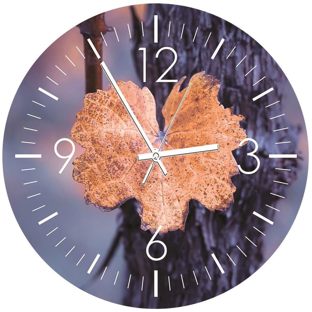 Dekoratīvais sienas pulkstenis Autumn time E-interjers.lv