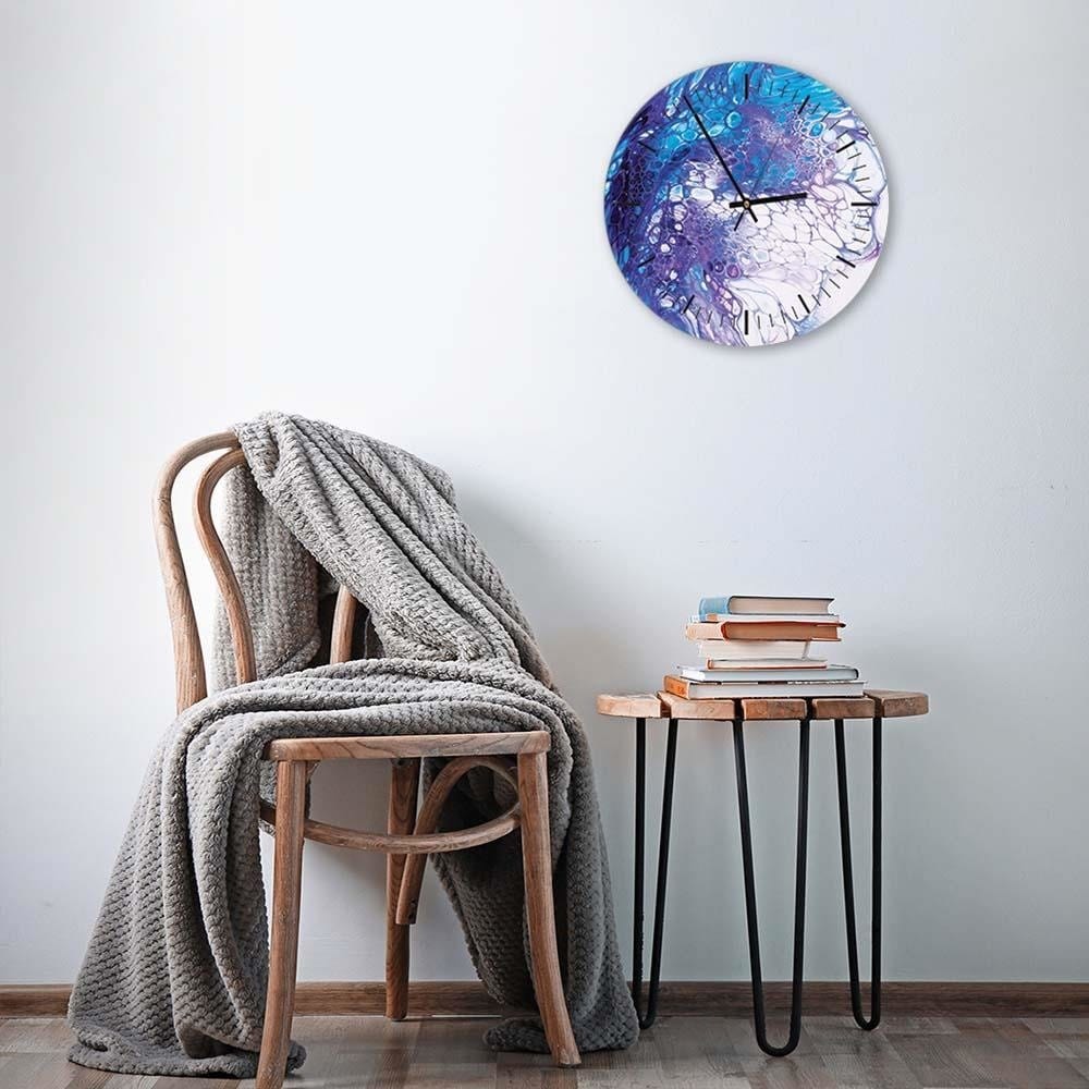 Dekoratīvais sienas pulkstenis Blue marble 2 E-interjers.lv