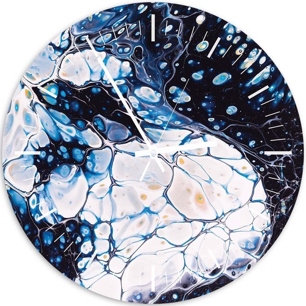 Dekoratīvais sienas pulkstenis Blue marble 2 E-interjers.lv