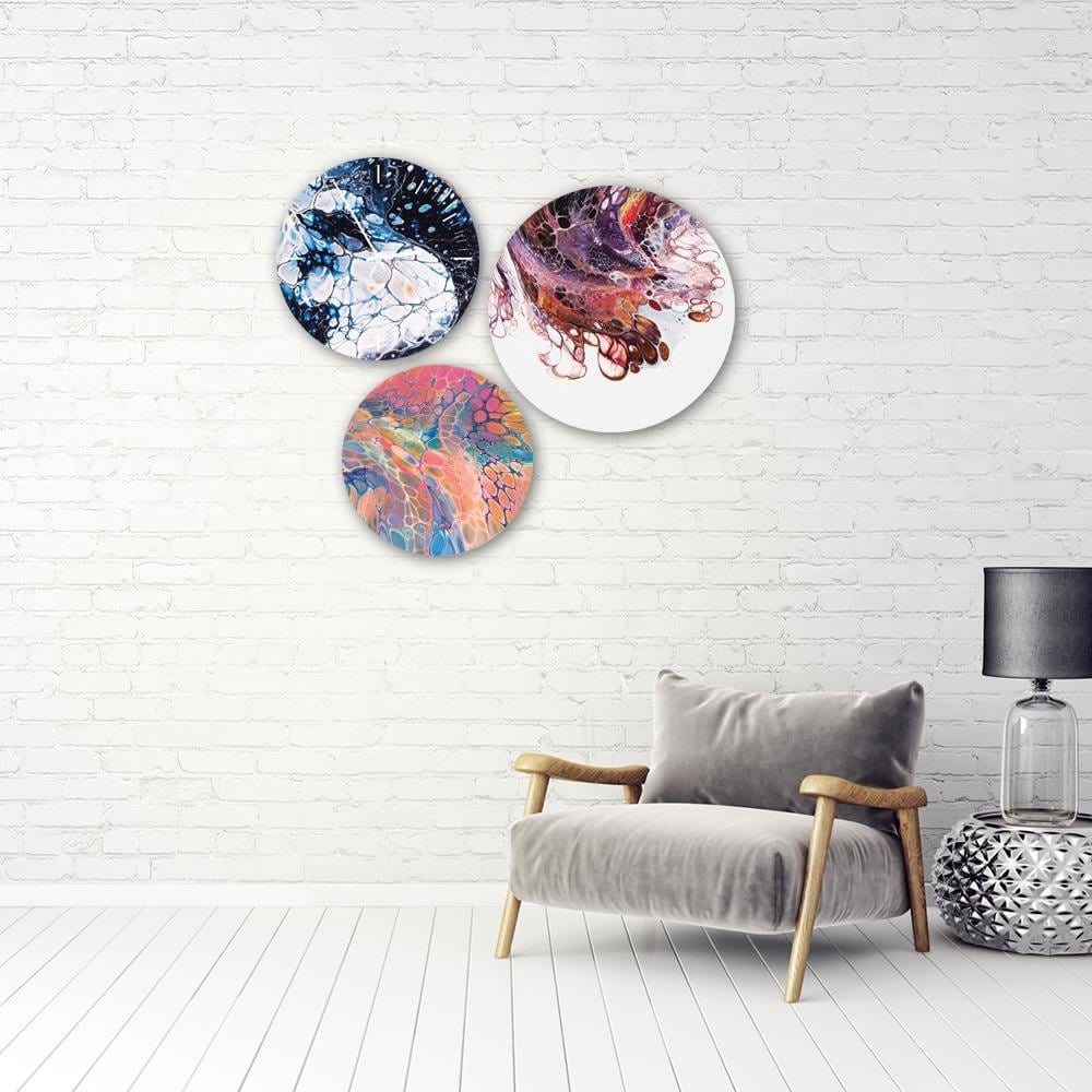 Dekoratīvais sienas pulkstenis Blue marble 2 E-interjers.lv