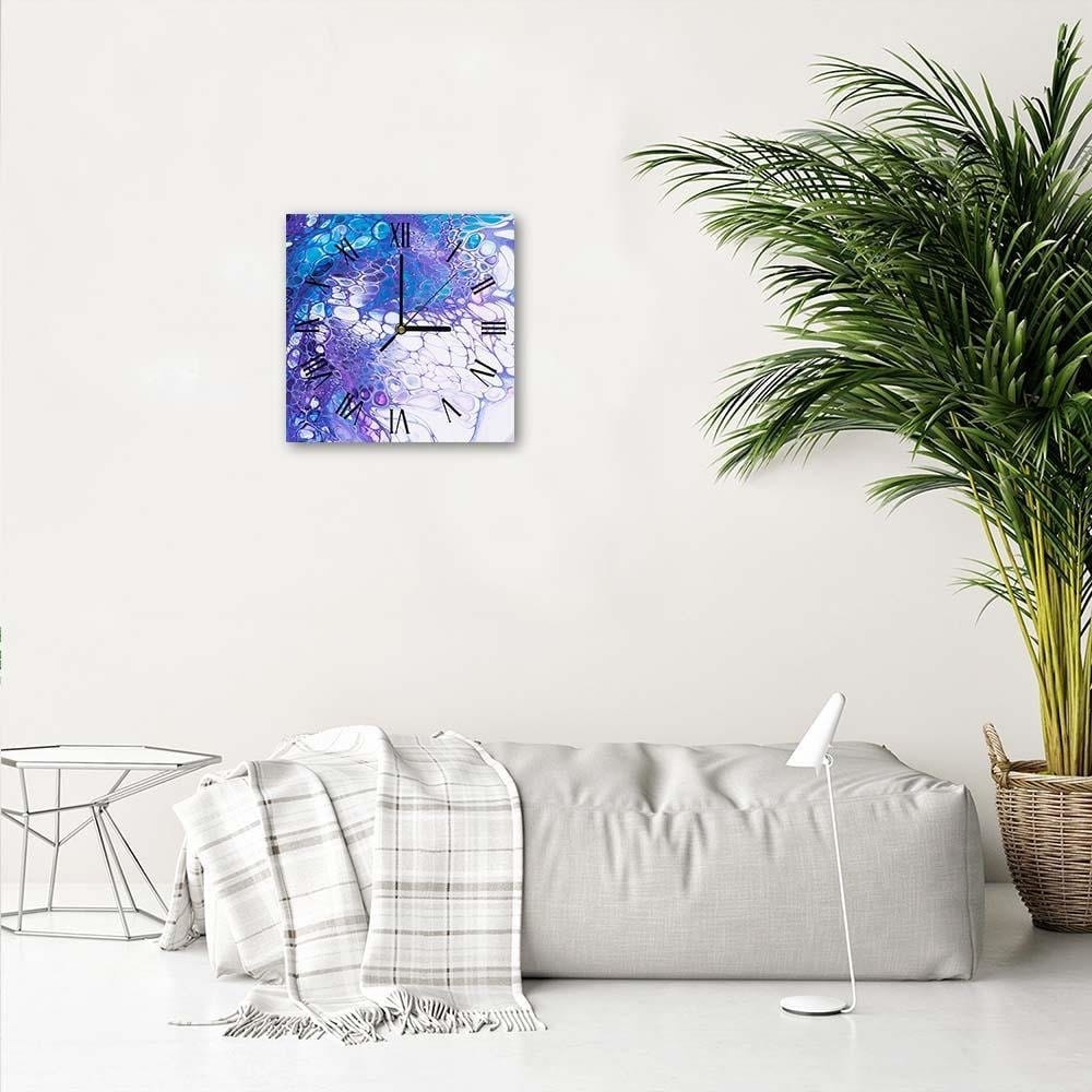 Dekoratīvais sienas pulkstenis Blue marble 2 E-interjers.lv
