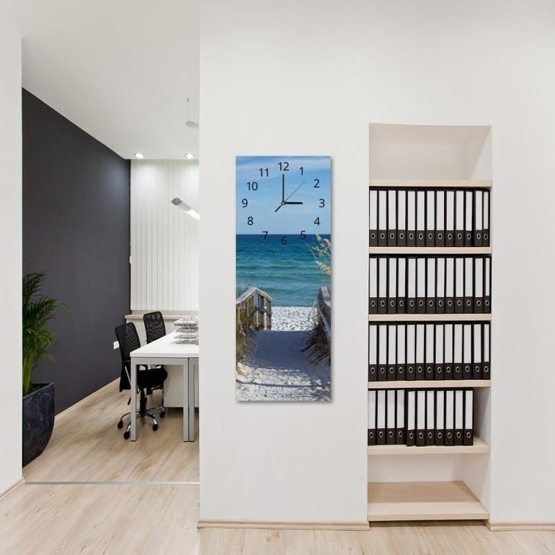 Dekoratīvais sienas pulkstenis Ceļš uz pludmali, 14144 E-interjers.lv
