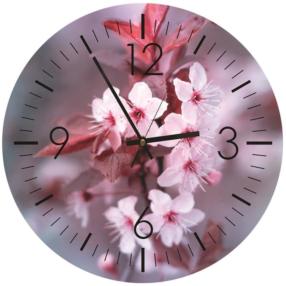 Dekoratīvais sienas pulkstenis Cherry time 1 E-interjers.lv