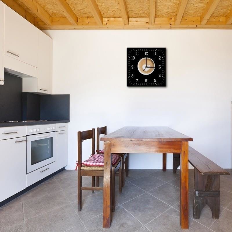 Dekoratīvais sienas pulkstenis Coffee with heart E-interjers.lv