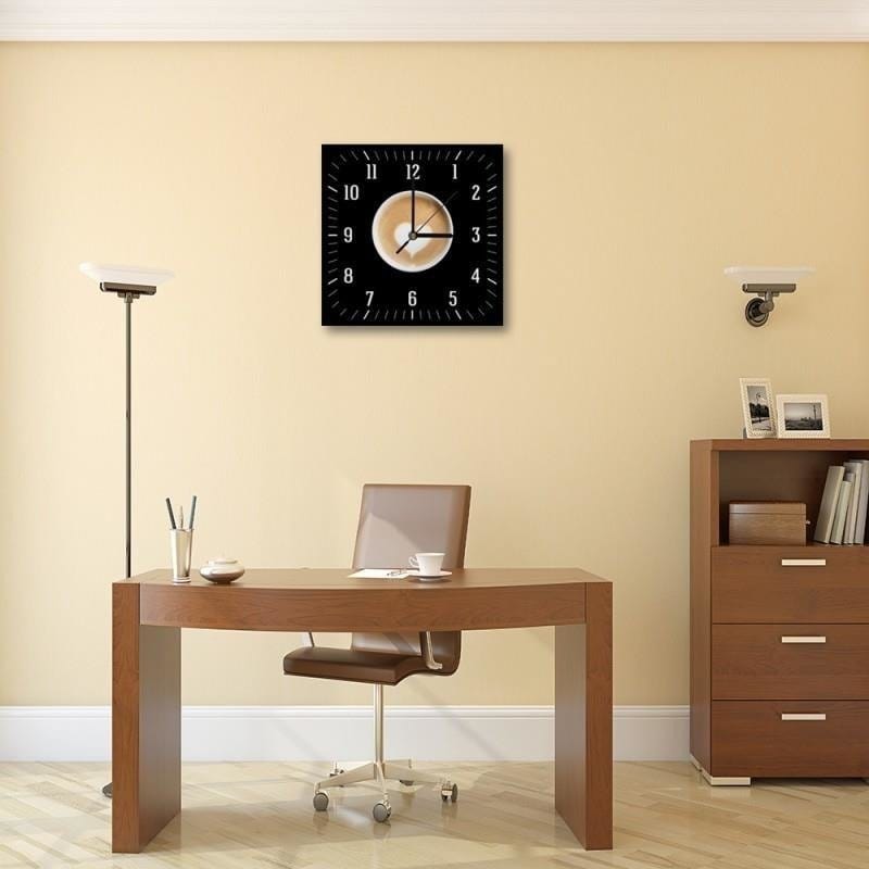 Dekoratīvais sienas pulkstenis Coffee with heart E-interjers.lv