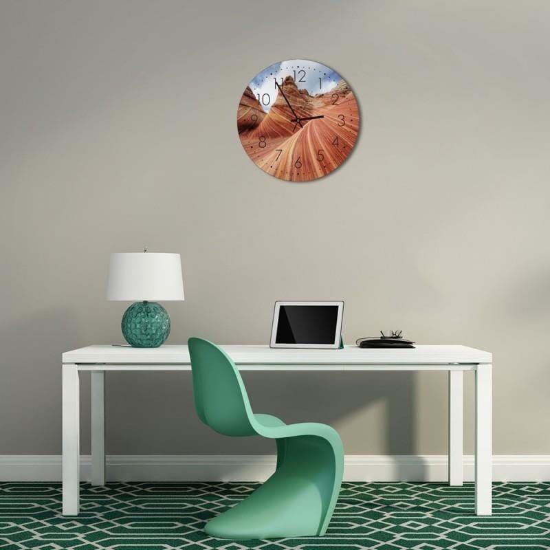 Dekoratīvais sienas pulkstenis Colourful rocks E-interjers.lv