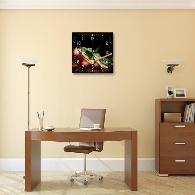 Dekoratīvais sienas pulkstenis Cuba libre cocktail E-interjers.lv