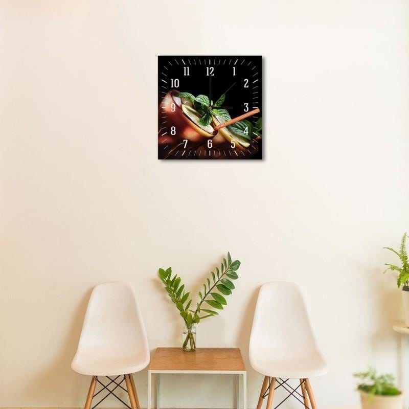 Dekoratīvais sienas pulkstenis Cuba libre cocktail E-interjers.lv