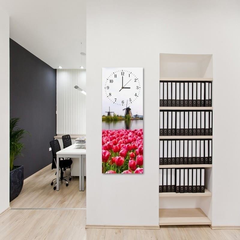 Dekoratīvais sienas pulkstenis Dutch landscape E-interjers.lv