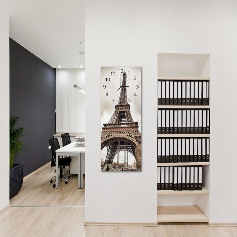 Dekoratīvais sienas pulkstenis Eiffel Tower 2 E-interjers.lv