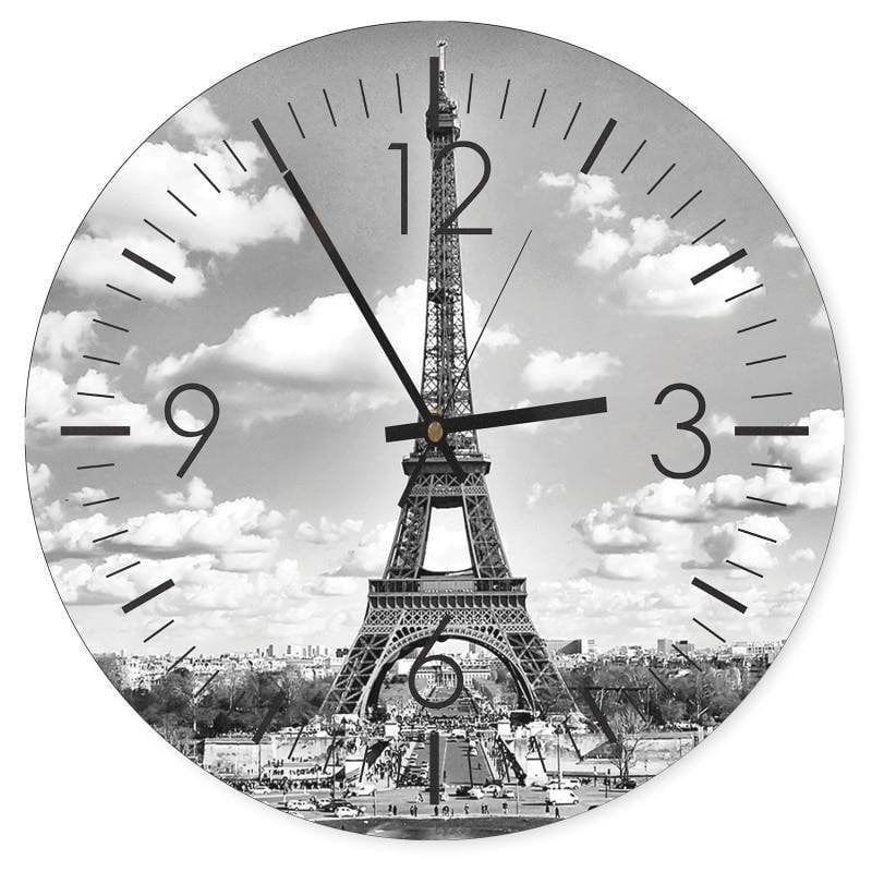Dekoratīvais sienas pulkstenis Eiffel Tower E-interjers.lv