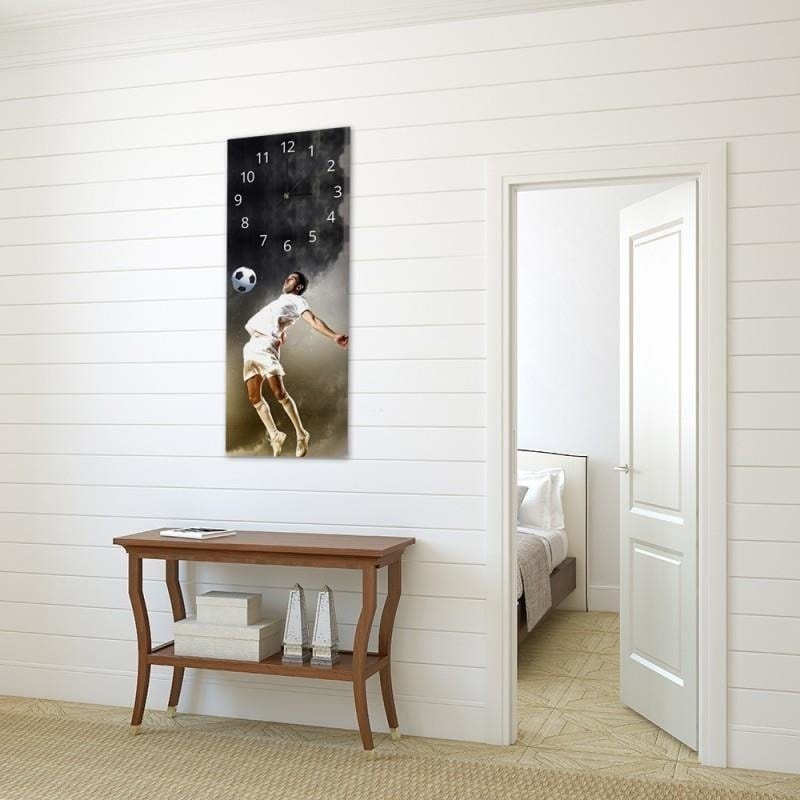 Dekoratīvais sienas pulkstenis Football player E-interjers.lv
