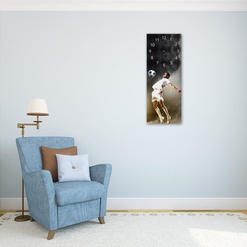 Dekoratīvais sienas pulkstenis Football player E-interjers.lv