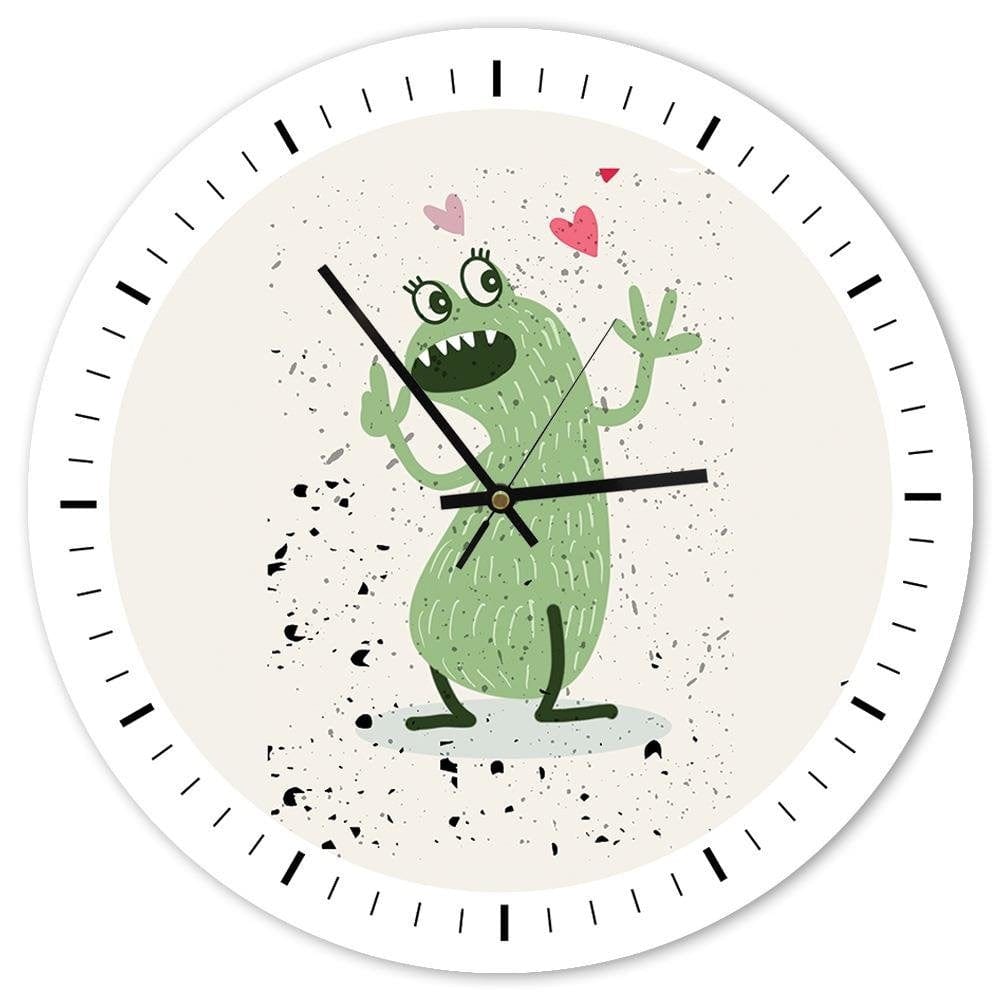 Dekoratīvais sienas pulkstenis Green creature. E-interjers.lv