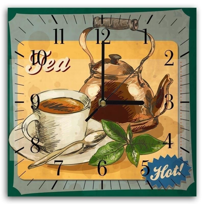 Dekoratīvais sienas pulkstenis Hot Tea E-interjers.lv