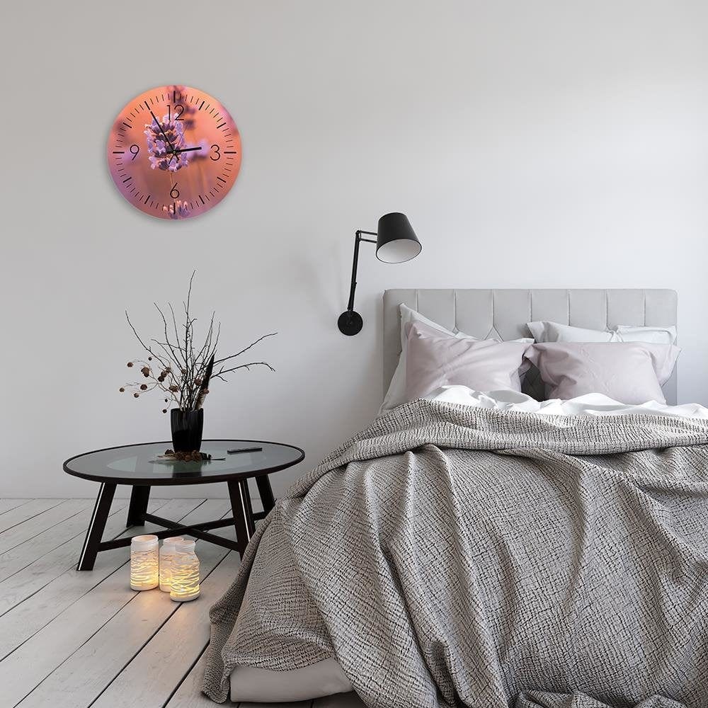 Dekoratīvais sienas pulkstenis Lavender time E-interjers.lv