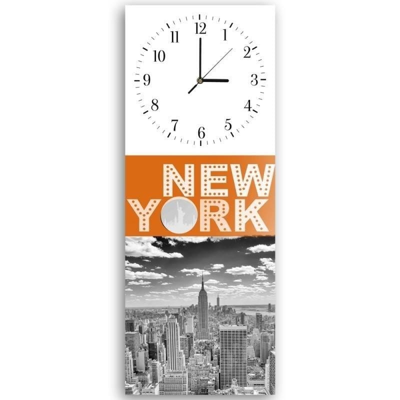 Dekoratīvais sienas pulkstenis New York 2 E-interjers.lv