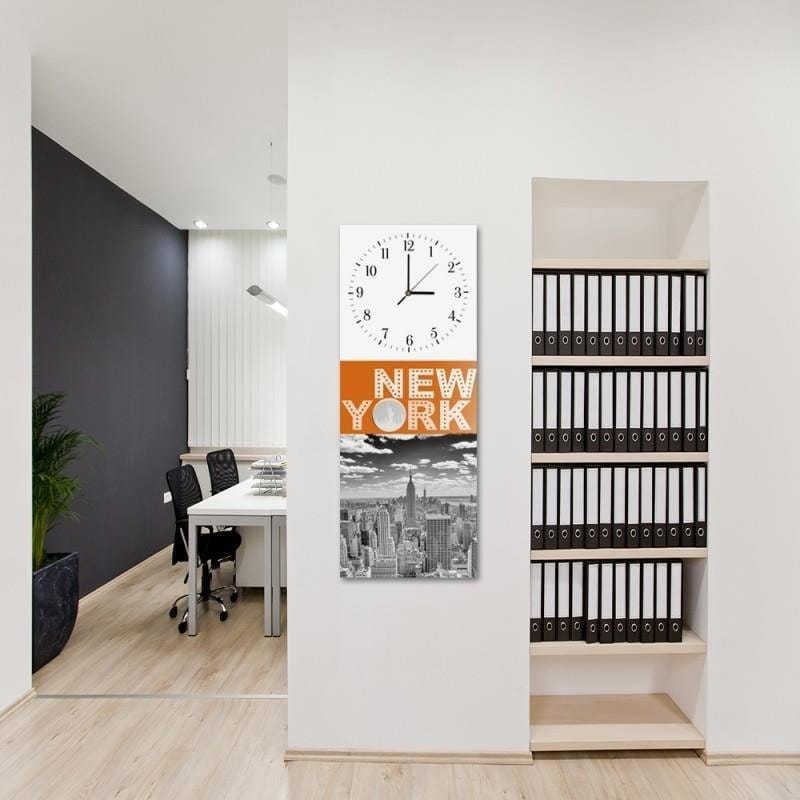 Dekoratīvais sienas pulkstenis New York 2 E-interjers.lv